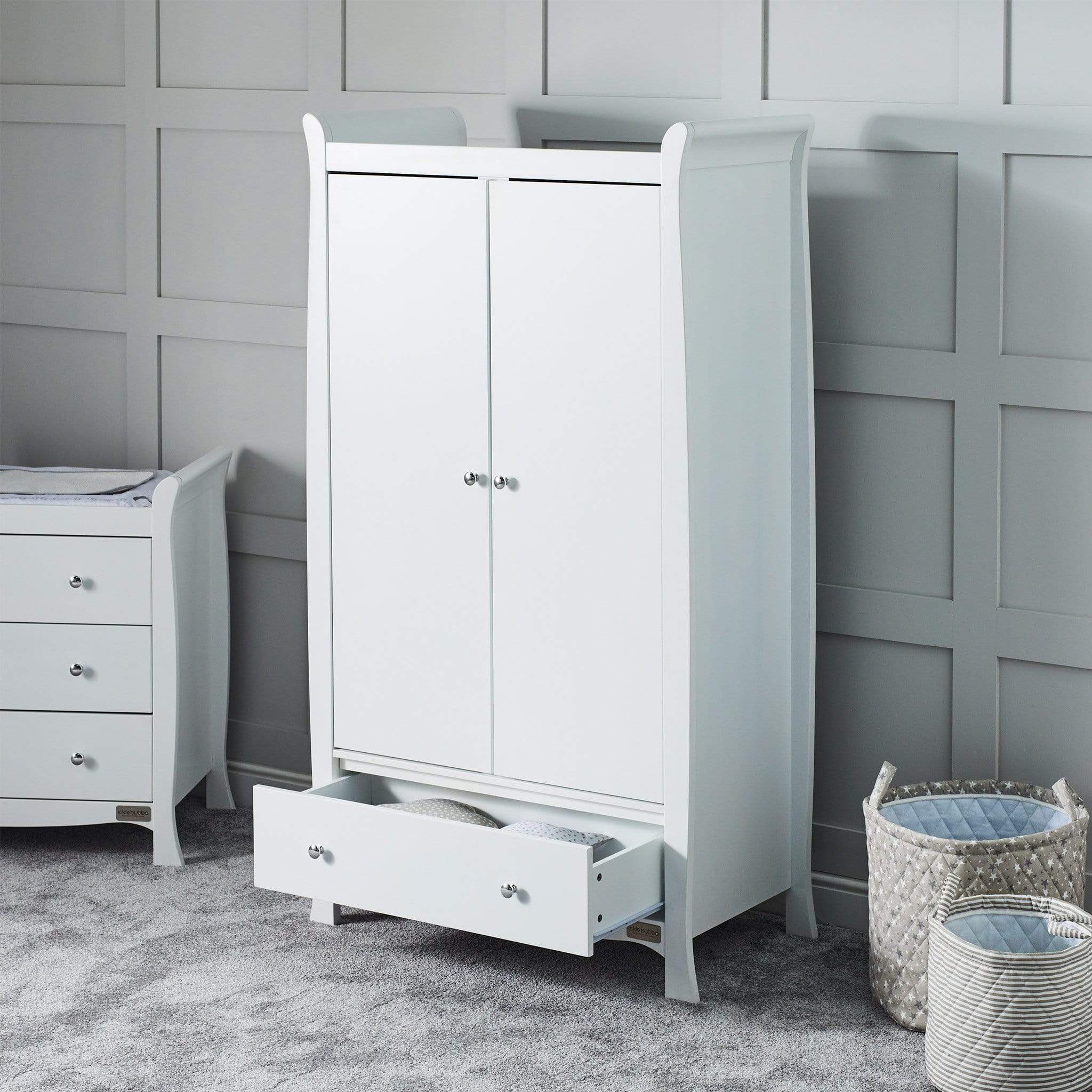 Ickle Bubba Snowdon 4 in 1 Mini 3 Piece Furniture Set - White Nursery Room Sets