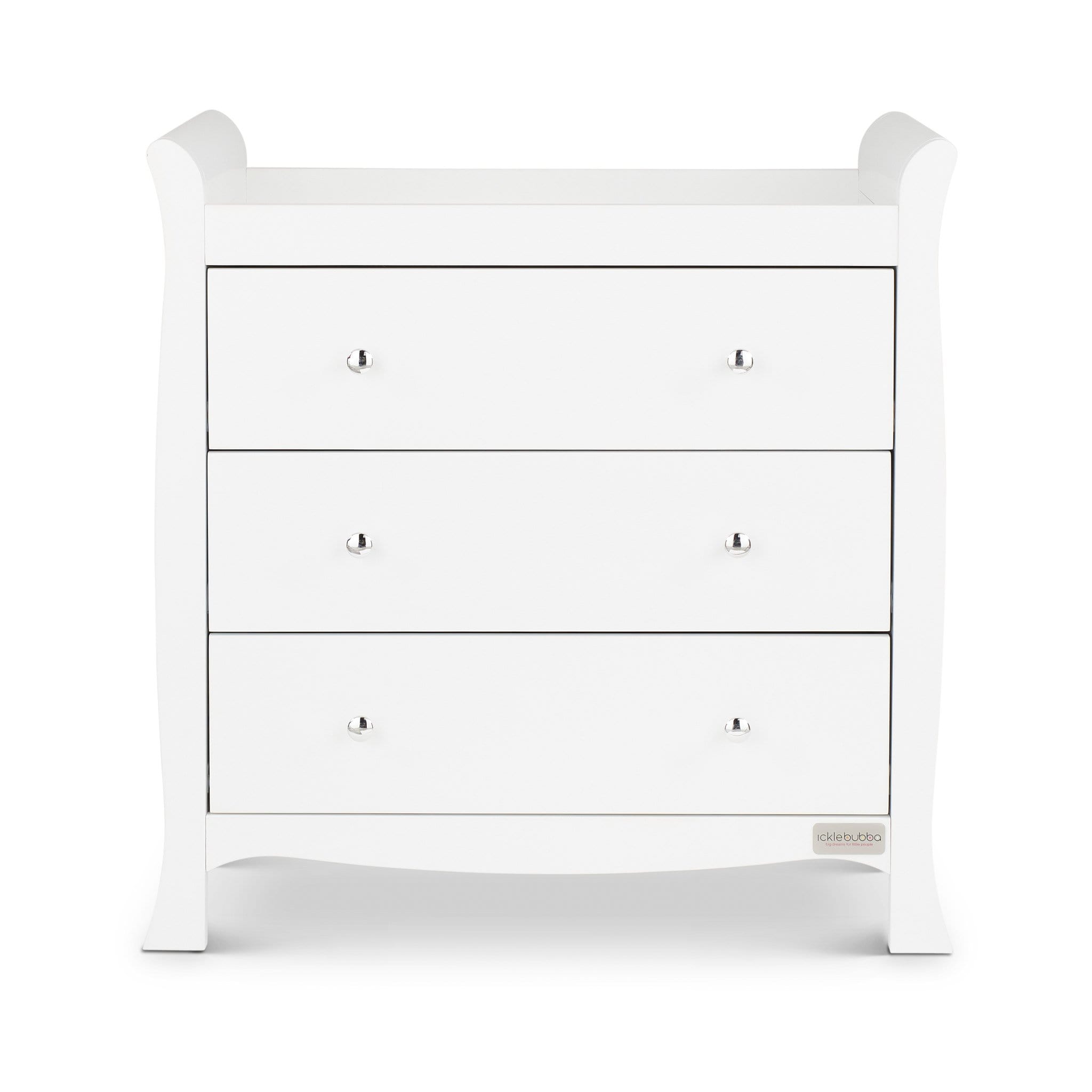 Ickle Bubba Snowdon 4 in 1 Mini 3 Piece Furniture Set - White Nursery Room Sets