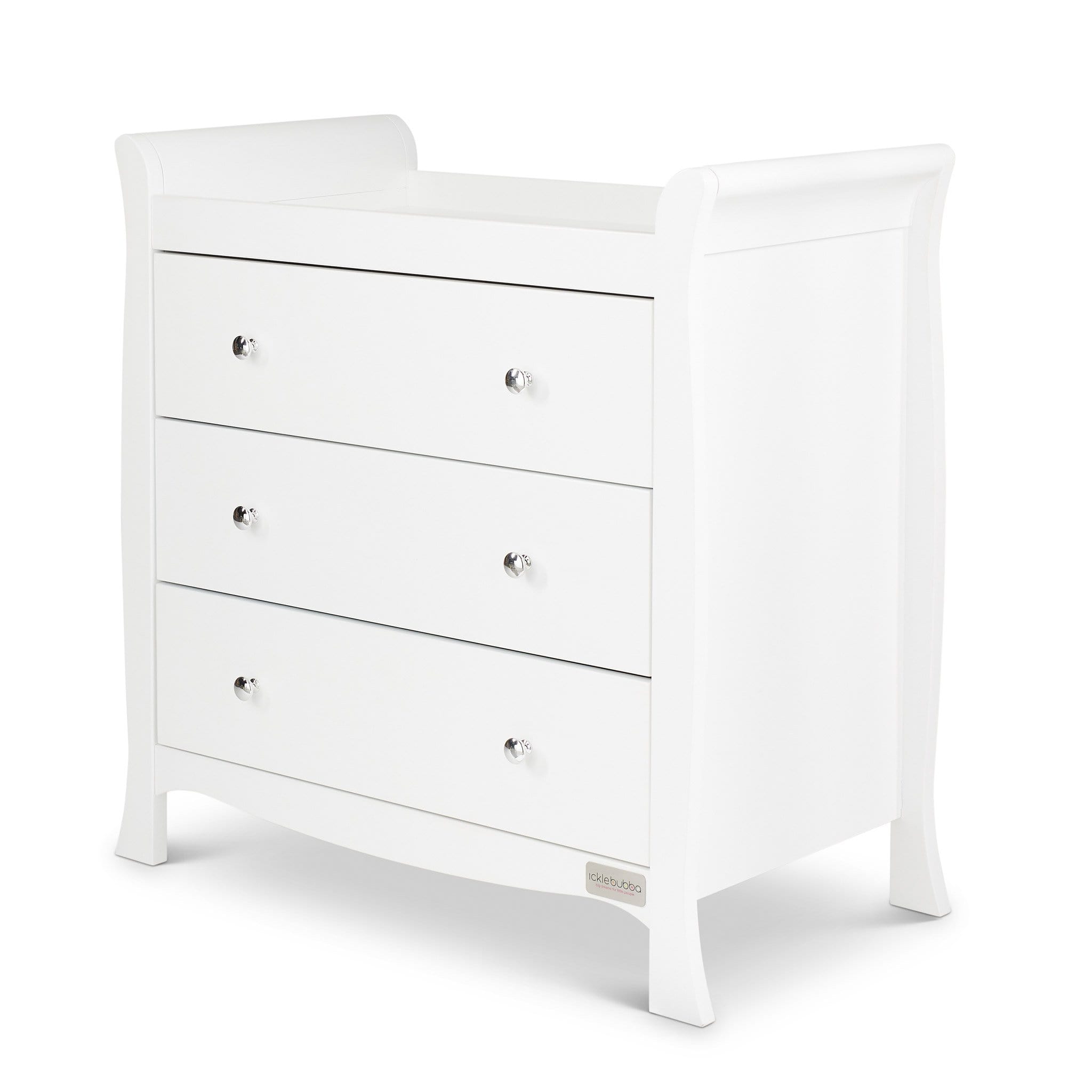 Ickle Bubba Snowdon 4 in 1 Mini 3 Piece Furniture Set - White Nursery Room Sets