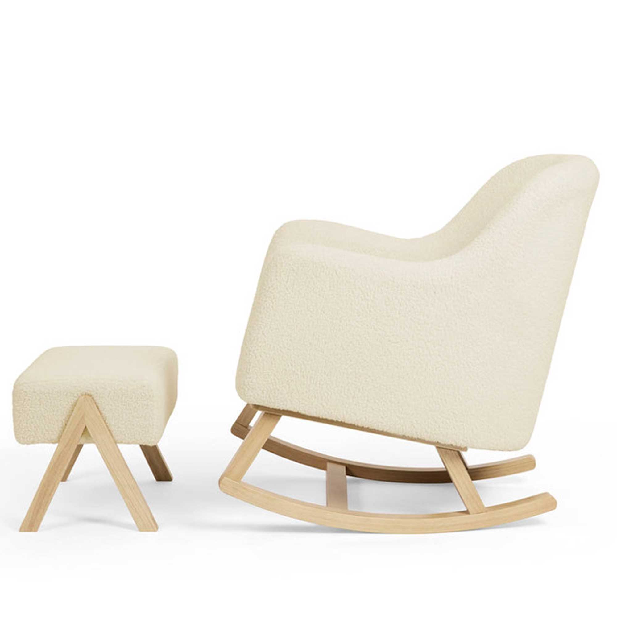 Ickle Bubba Roxby Nursery Chair and Stool in Cloud Nursing Chairs 48-012-000-805 5056515014358