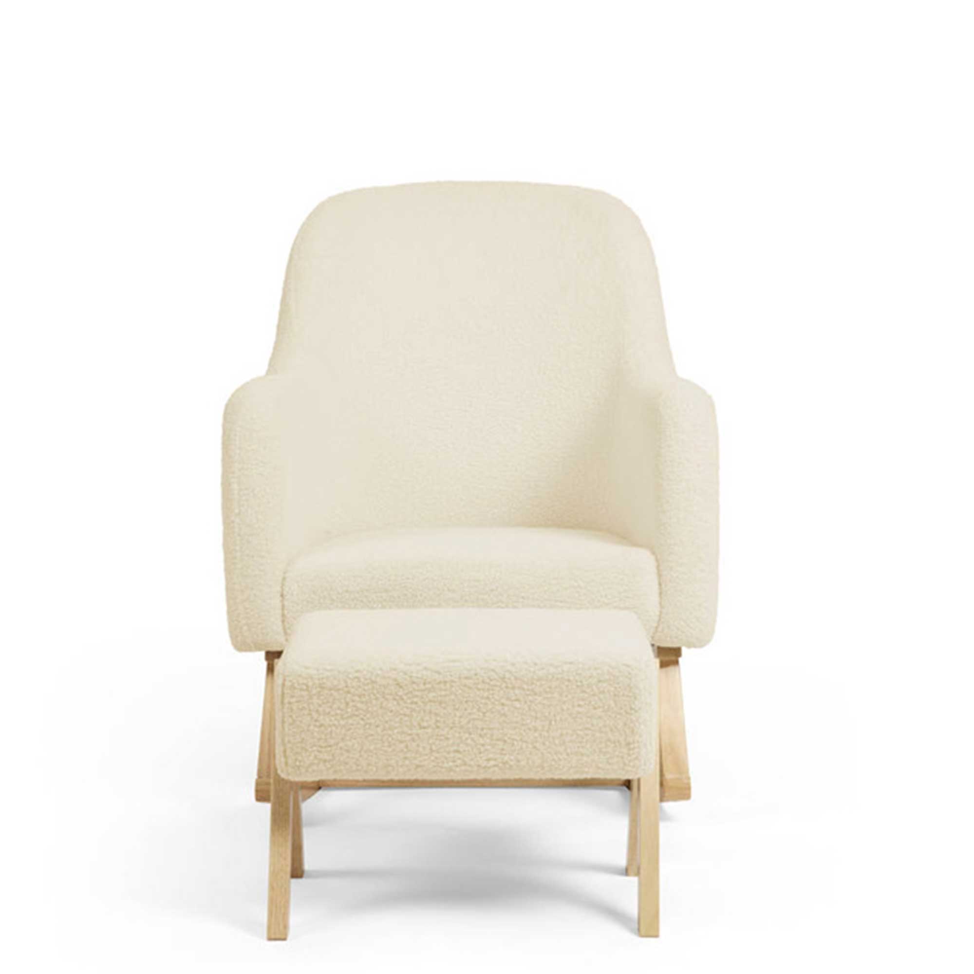 Ickle Bubba Roxby Nursery Chair and Stool in Cloud Nursing Chairs 48-012-000-805 5056515014358