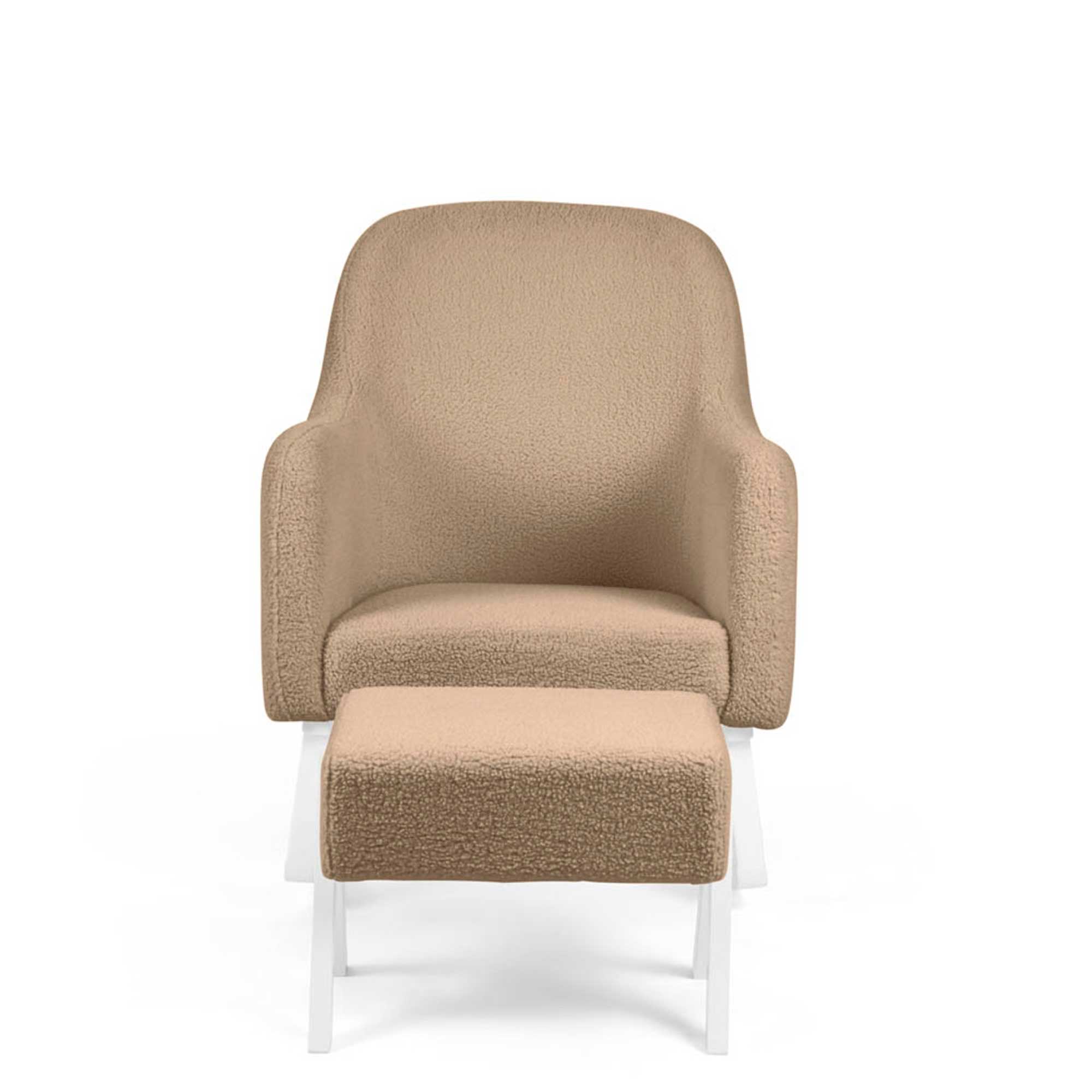 Ickle Bubba Roxby Nursery Chair and Stool in Mocha Nursing Chairs 48-012-000-806 5056515014365