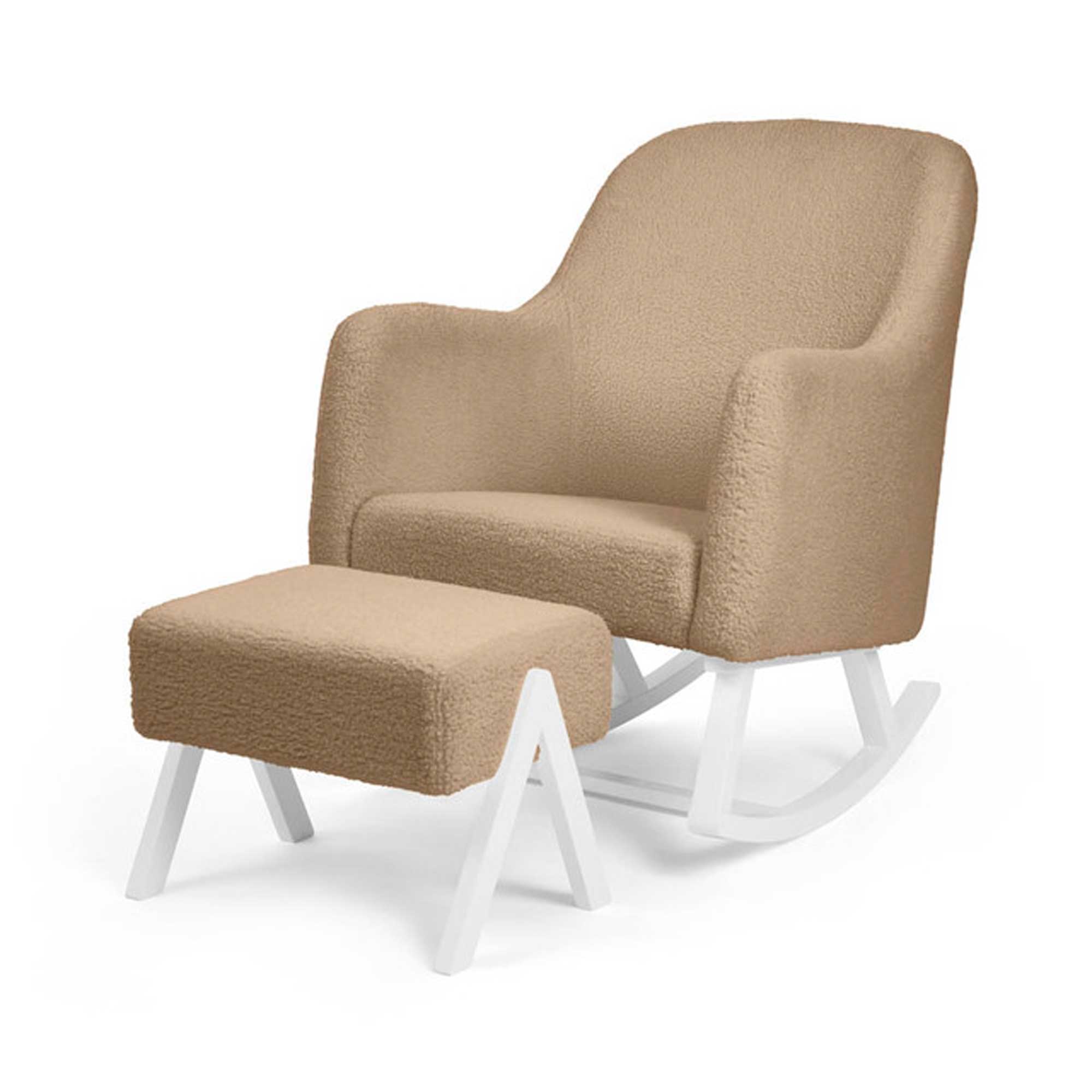 Ickle Bubba Roxby Nursery Chair and Stool in Mocha Nursing Chairs 48-012-000-806 5056515014365