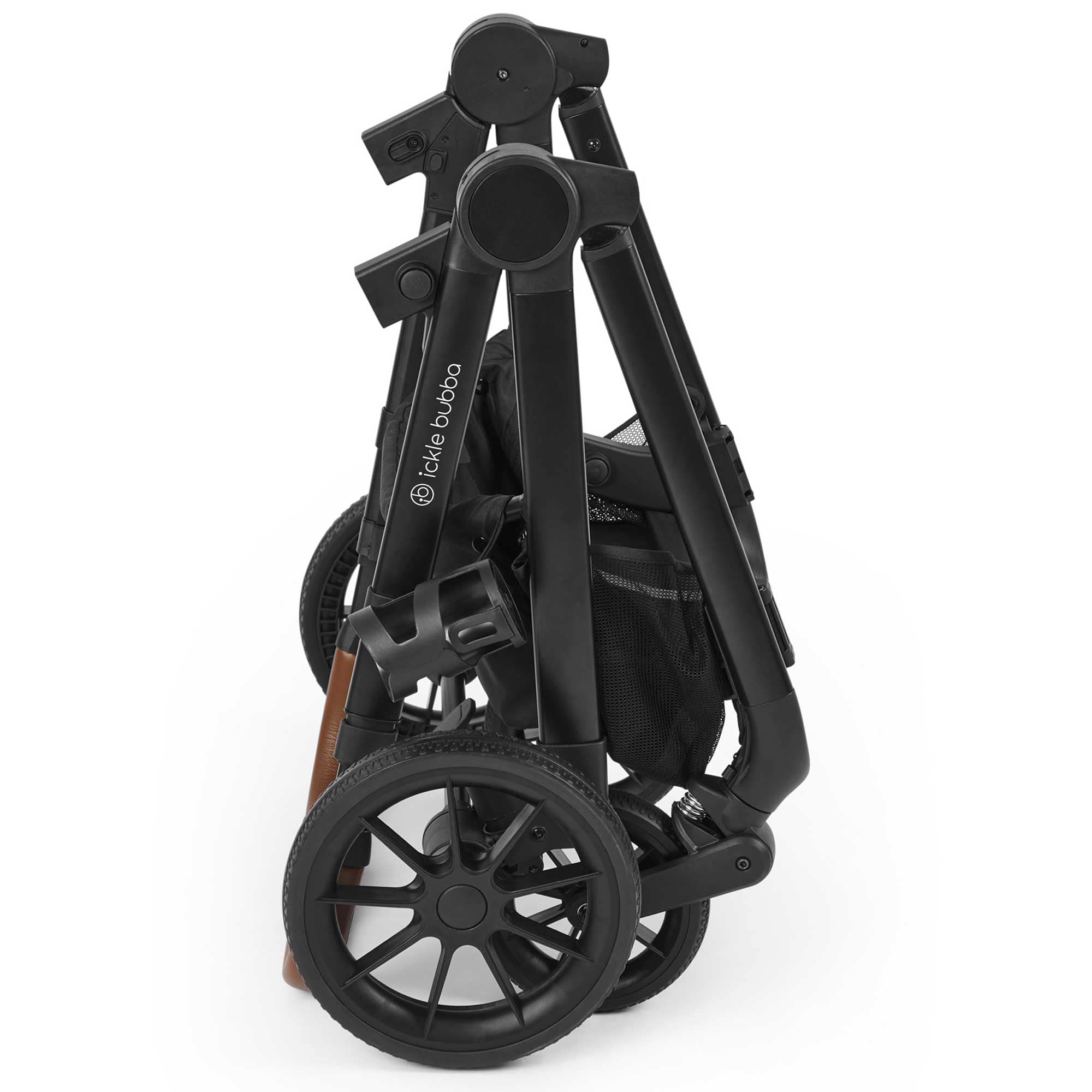 Ickle Bubba Virgo 2 in 1  Pushchair in Black/Black/Tan Pushchairs & Buggies 12-001-000-003 5056515034820