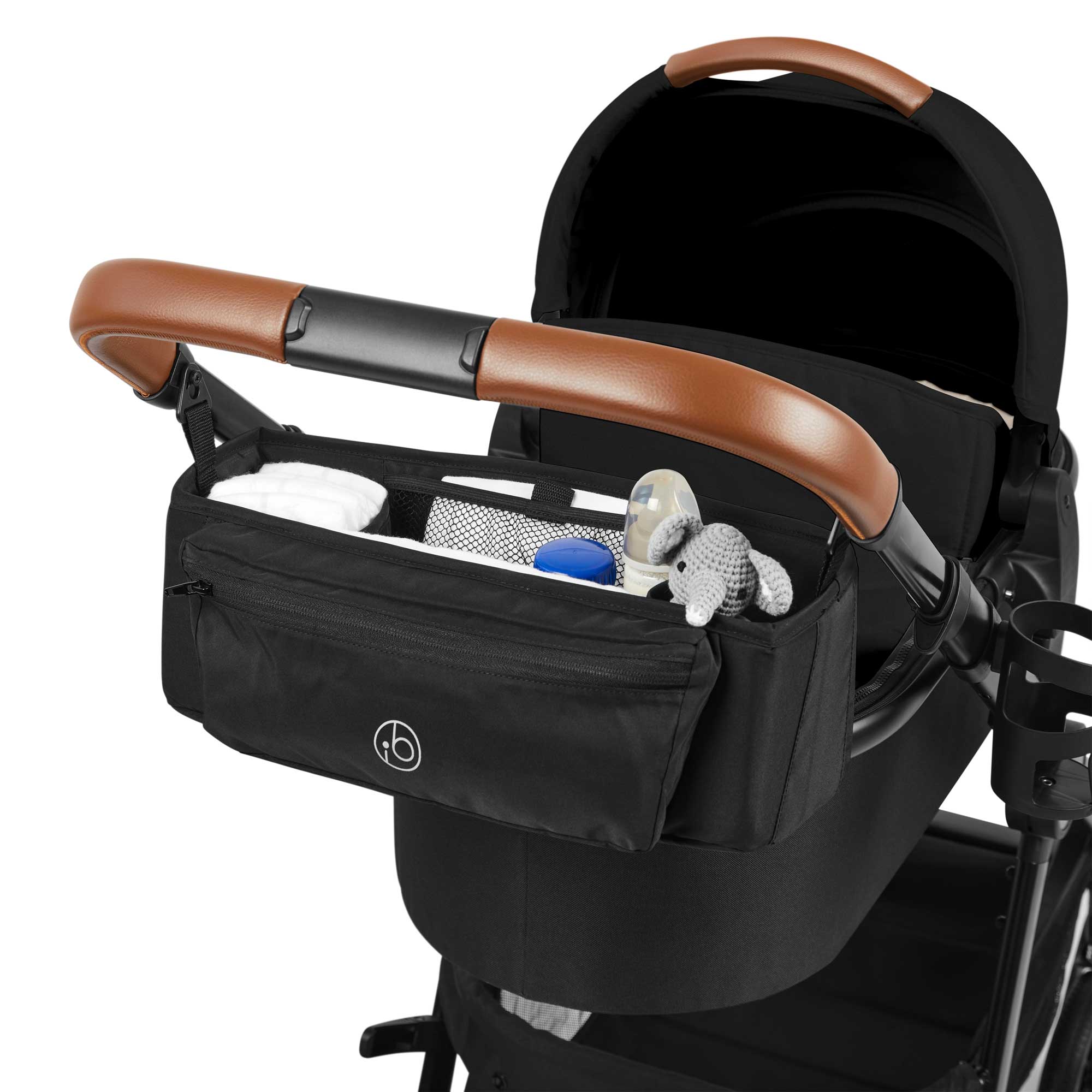 Ickle Bubba Virgo 2 in 1  Pushchair in Black/Black/Tan Pushchairs & Buggies 12-001-000-003 5056515034820