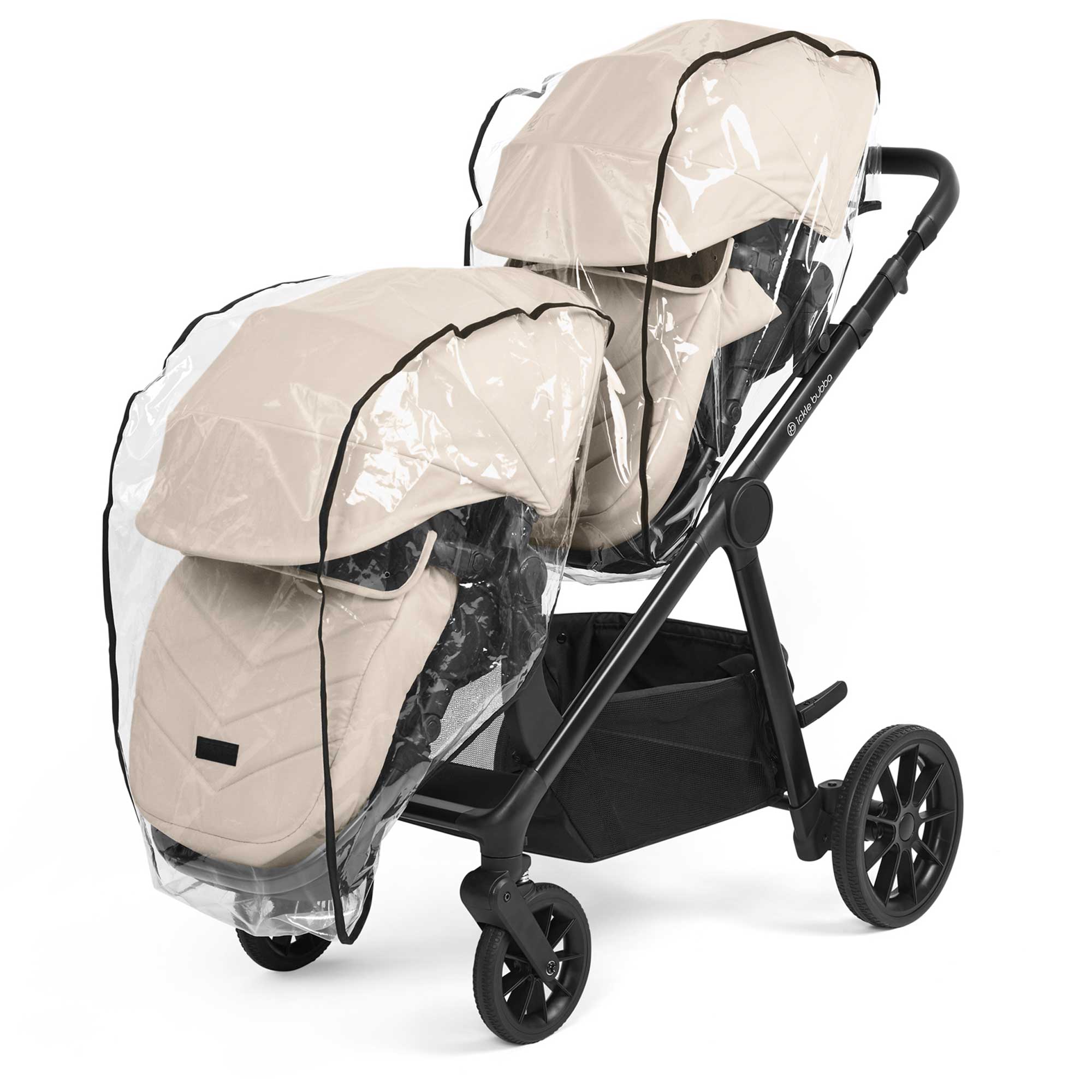 Ickle Bubba Virgo 2 in 1  Pushchair in Black/Stone/Black Pushchairs & Buggies 12-001-000-163 5056515034837