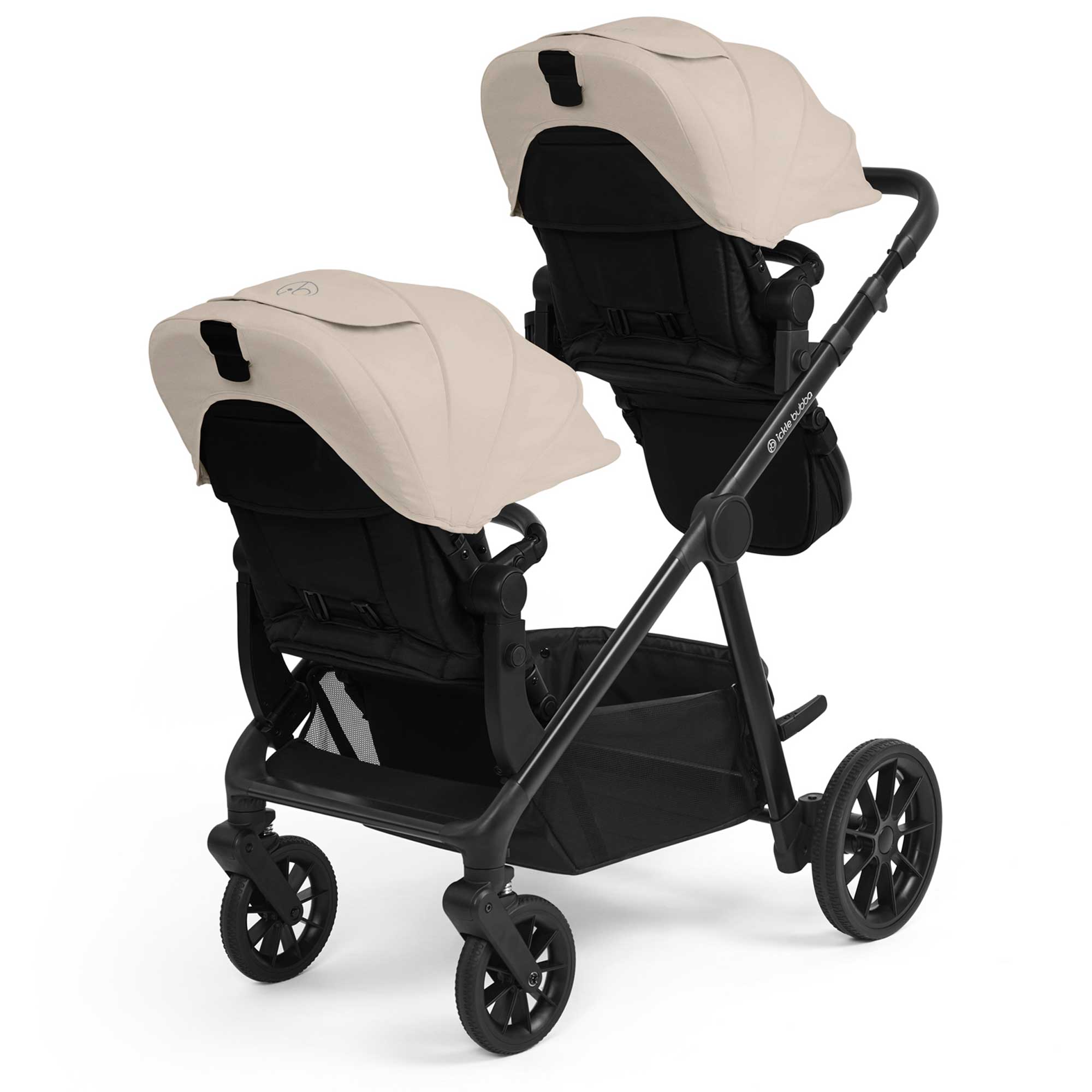 Ickle Bubba Virgo 2 in 1  Twin Package in Black/Stone/Black Pushchairs & Buggies 12-001-050-163 5056515034936
