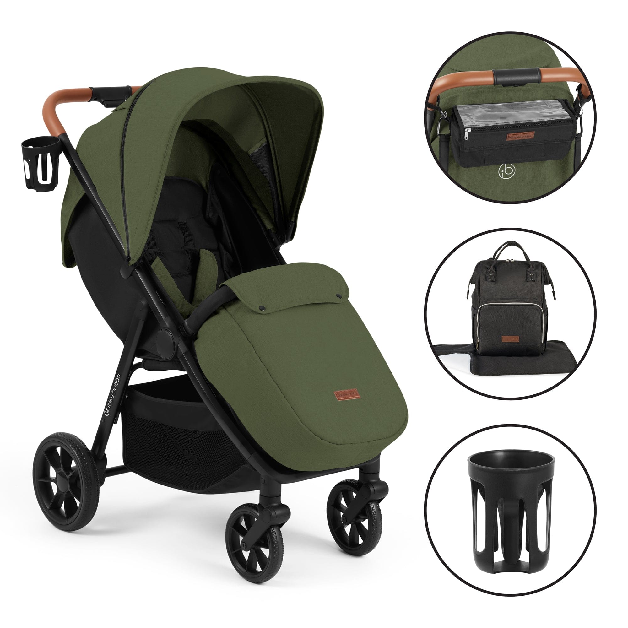 STOMP STRIDE PRIME STROLLER in Woodland Pushchairs & Buggies 15-006-300-066 5056515033953