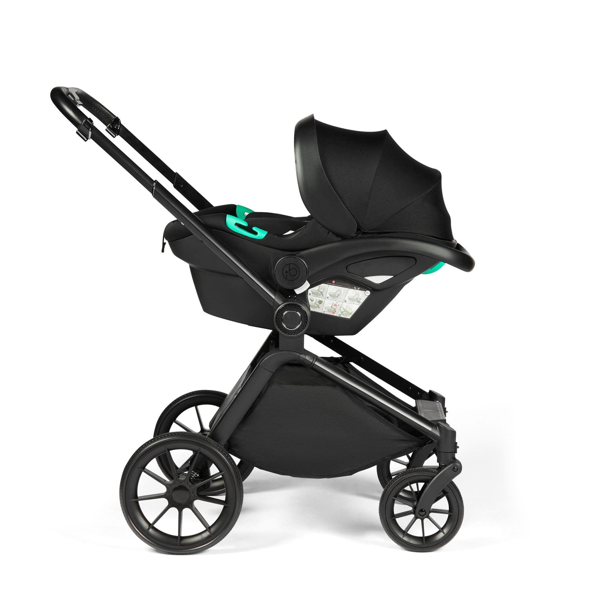 Ickle Bubba Altima 12 Piece Travel System with i-Size Nimbus Car Seat & Spin Isofix Base in Sage Green Travel Systems 10-012-330-152 5056515016697