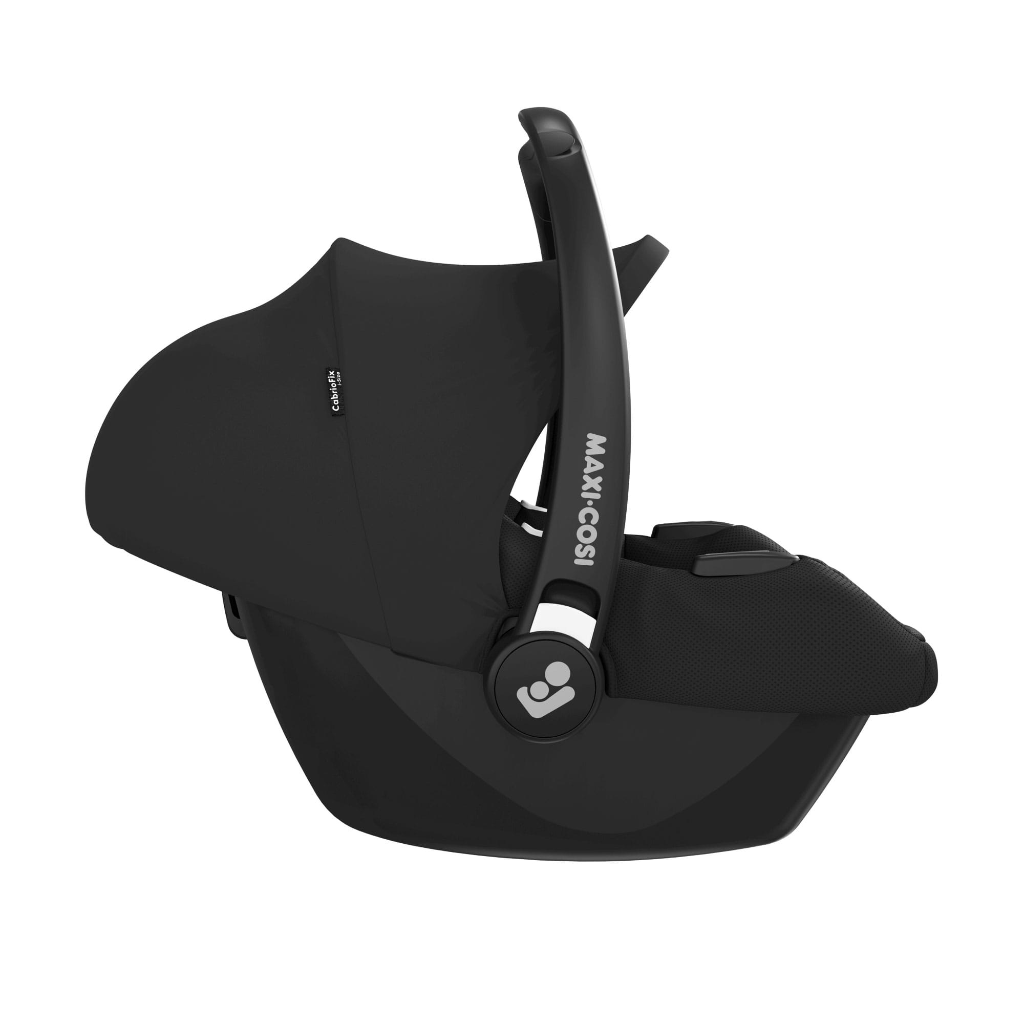 Ickle Bubba Cosmo 9-Piece Travel System with Maxi-Cosi Cabriofix Car Seat & Isofix Base in Gunmetal / Black / Tan Travel Systems 10-007-360-135 5056515019582