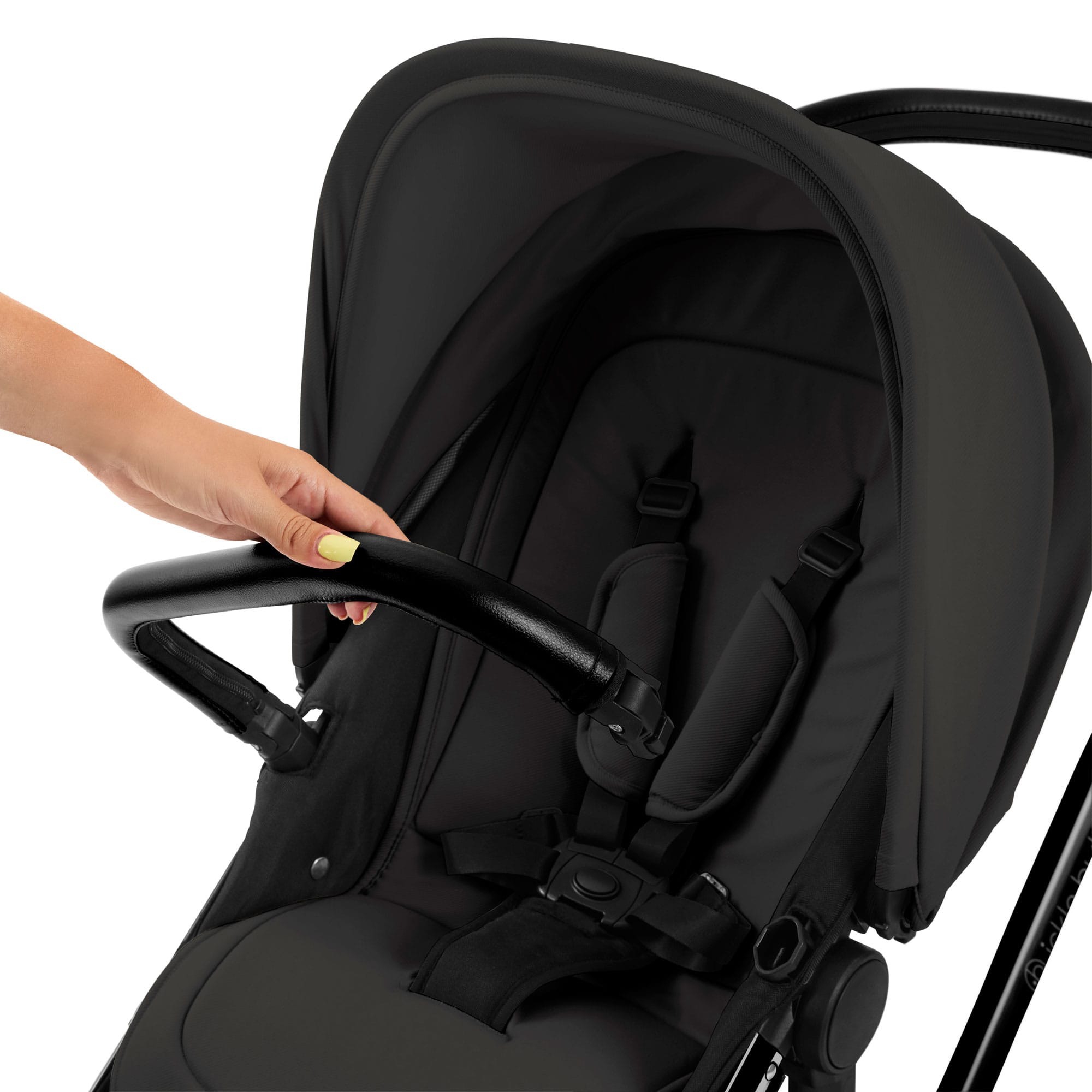 Ickle Bubba Stomp Luxe 12 Piece Travel System with i-Size Nimbus Car Seat & Spin Isofix Base in Charcoal Grey Travel Systems