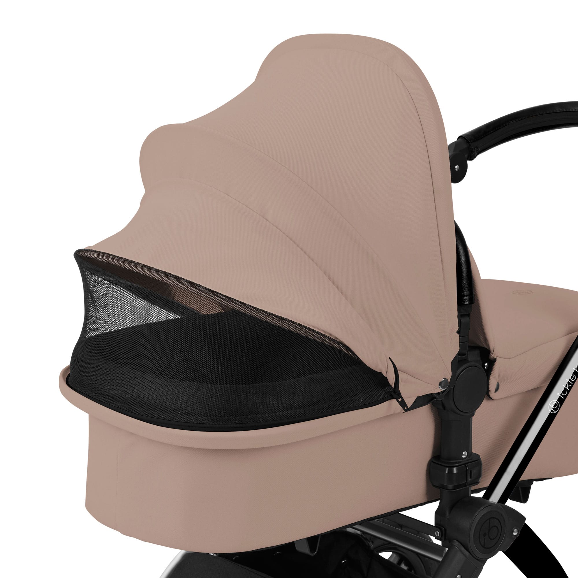 Ickle Bubba Stomp Luxe 12 Piece Travel System with i-Size Nimbus Car Seat & Spin Isofix Base in Desert Travel Systems