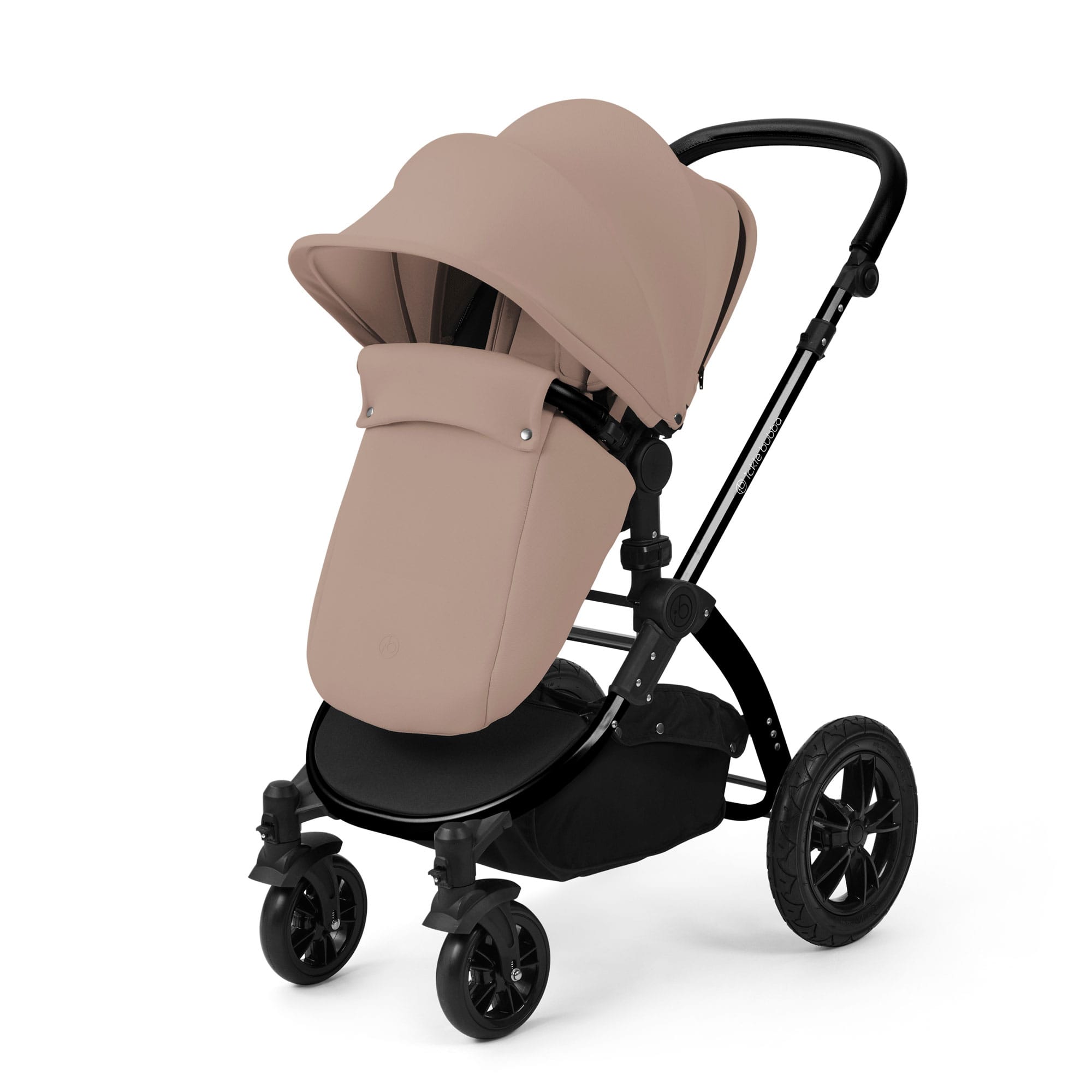 Ickle Bubba Stomp Luxe 12 Piece Travel System with i-Size Nimbus Car Seat & Spin Isofix Base in Desert Travel Systems