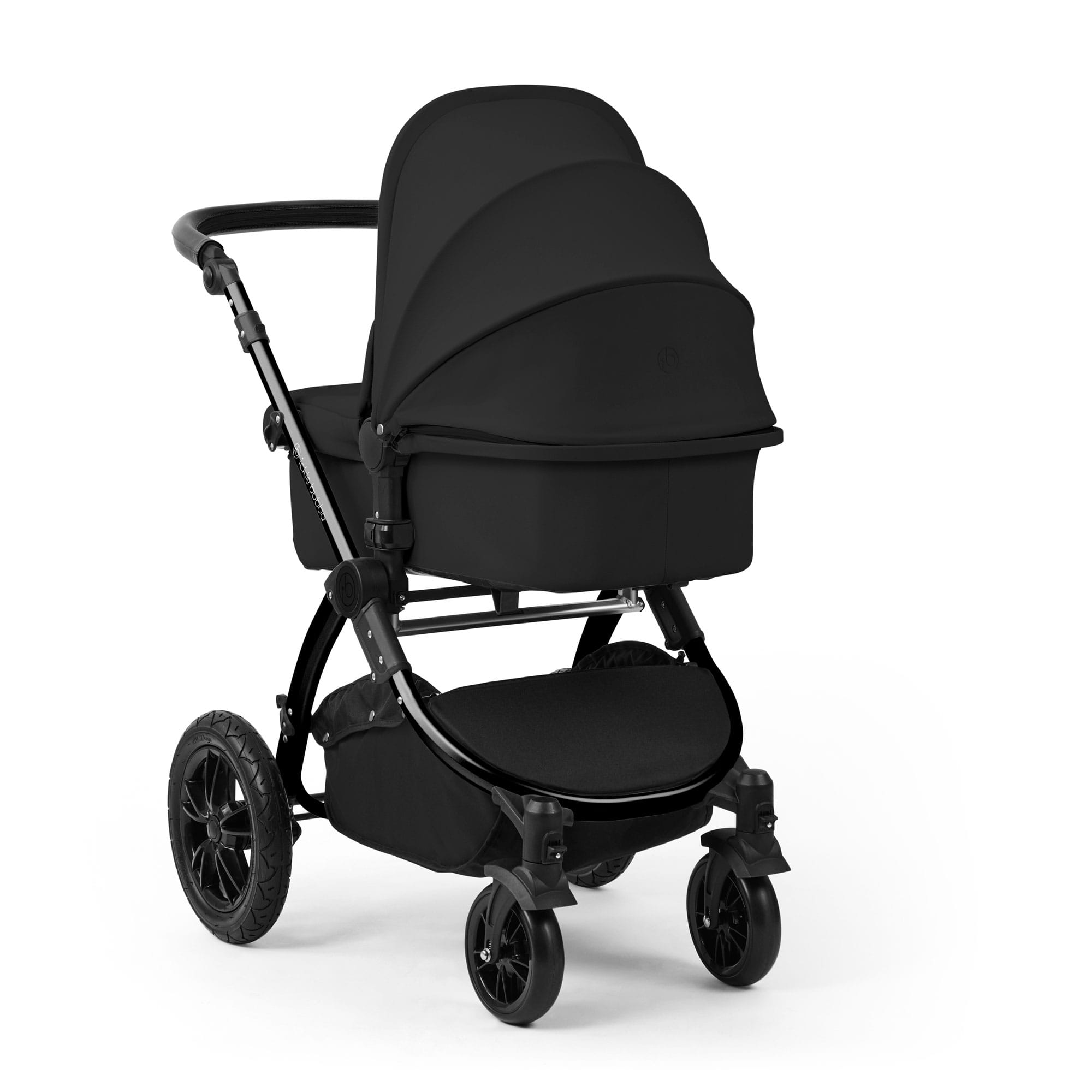 Ickle Bubba Stomp Luxe 12 Piece Travel System with i-Size Nimbus Car Seat & Spin Isofix Base in Midnight Travel Systems
