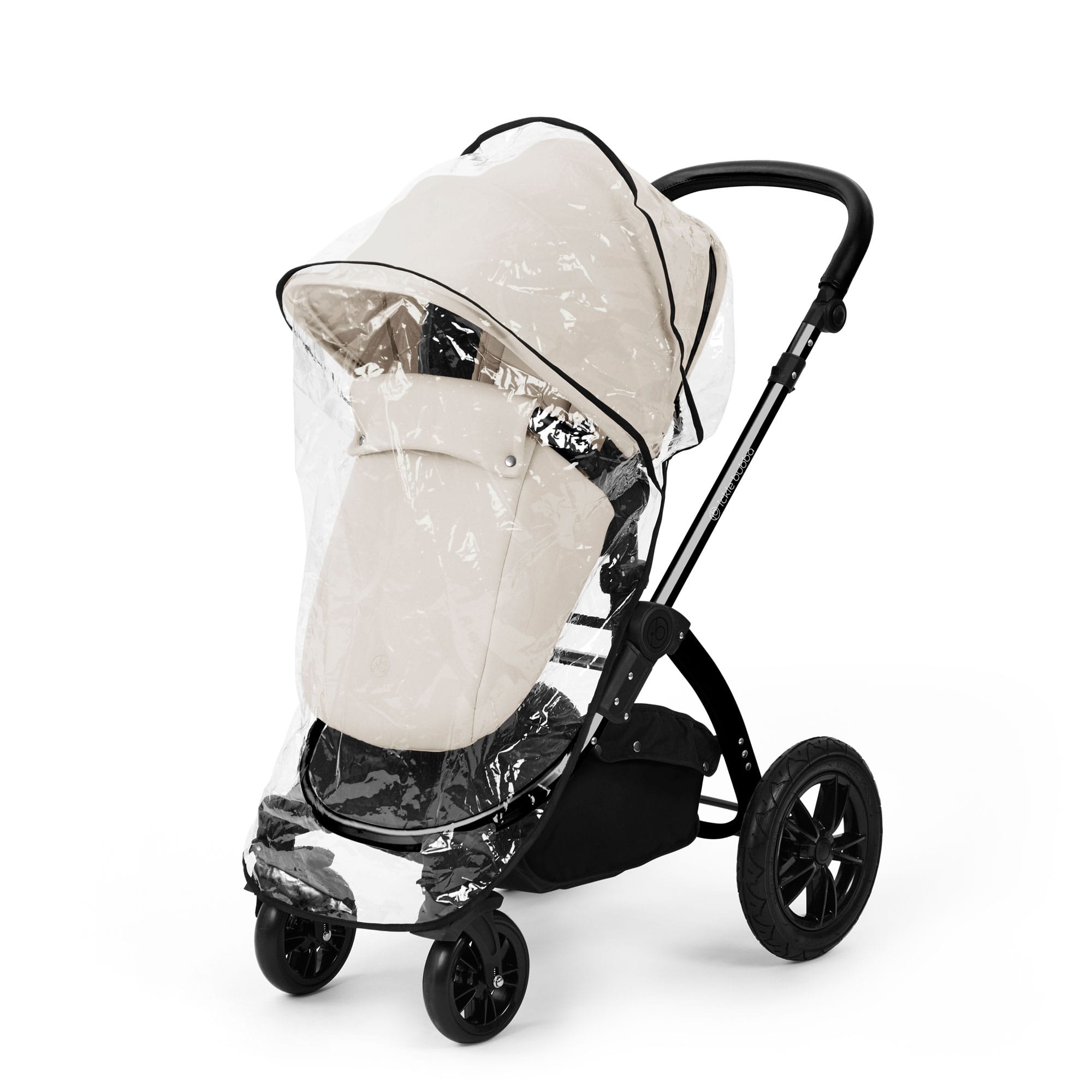 Ickle Bubba Stomp Luxe 12 Piece Travel System with i-Size Nimbus Car Seat & Spin Isofix Base in Stone Travel Systems