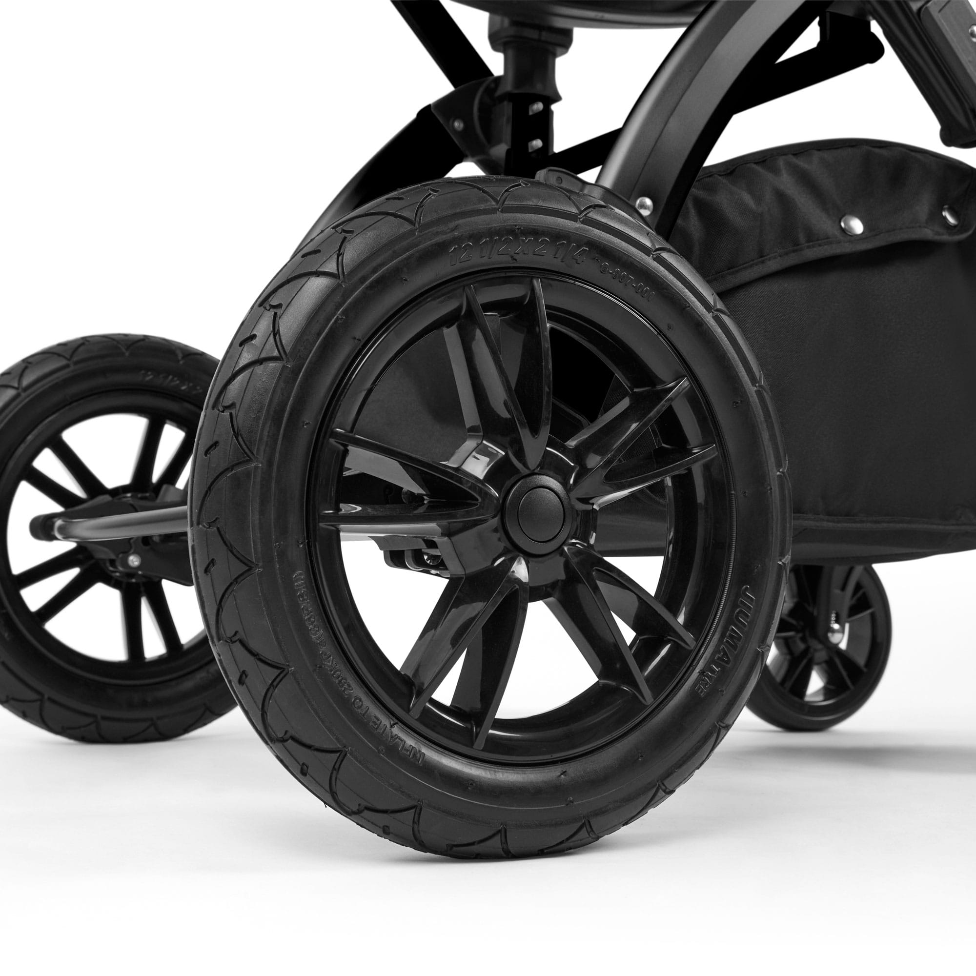 Ickle Bubba Stomp Luxe 12 Piece Travel System with i-Size Nimbus Car Seat & Spin Isofix Base in Stone Travel Systems