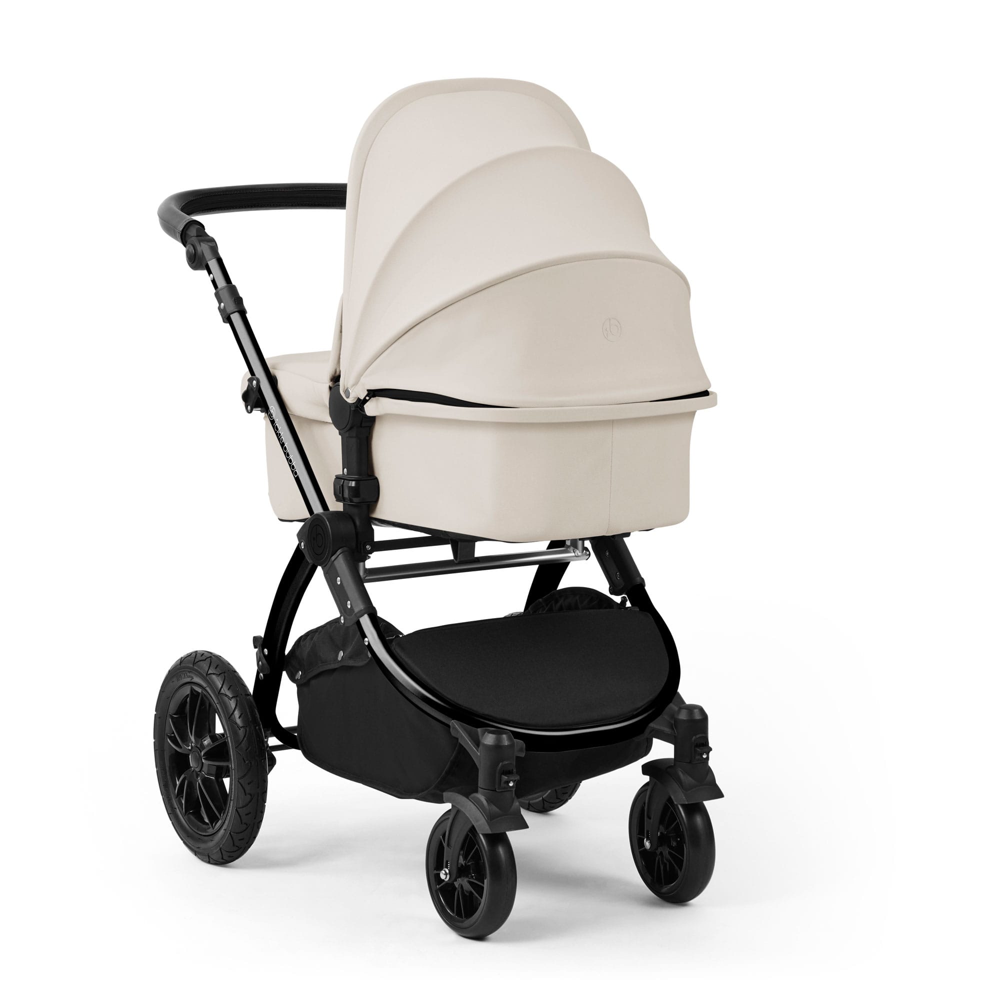 Ickle Bubba Stomp Luxe 12 Piece Travel System with i-Size Nimbus Car Seat & Spin Isofix Base in Stone Travel Systems