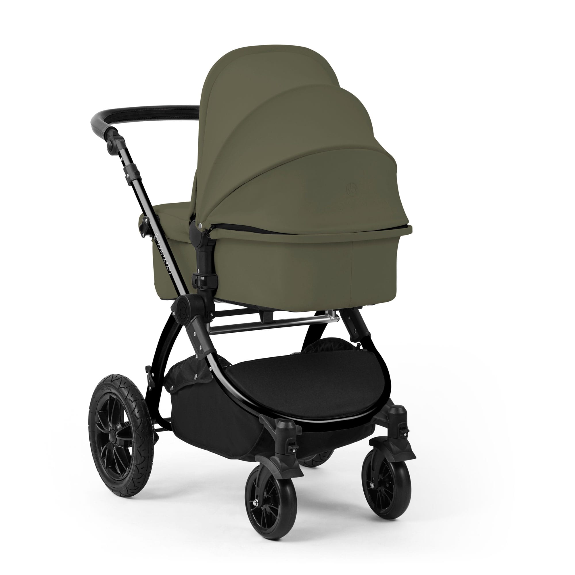 Ickle Bubba Stomp Luxe 12 Piece Travel System with i-Size Nimbus Car Seat & Spin Isofix Base in Woodland Travel Systems