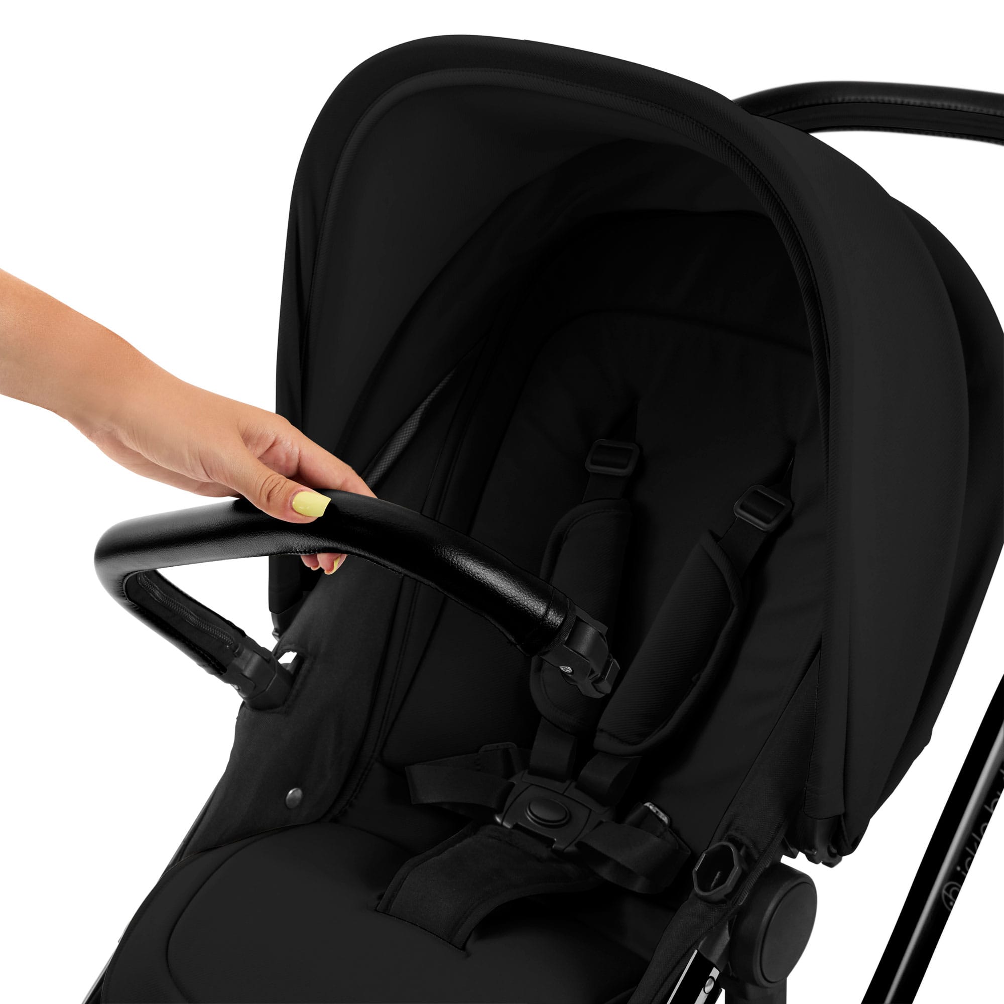 Ickle Bubba Stomp Luxe 12 Piece Travel System with Maxi-Cosi Cabriofix i-Size Car Seat & Isofix Base in Midnight Travel Systems