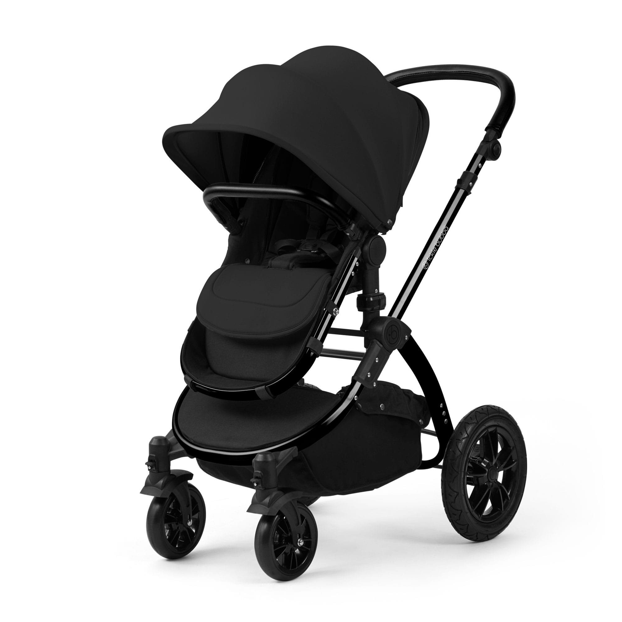 Ickle Bubba Stomp Luxe 12 Piece Travel System with Maxi-Cosi Cabriofix i-Size Car Seat & Isofix Base in Midnight Travel Systems