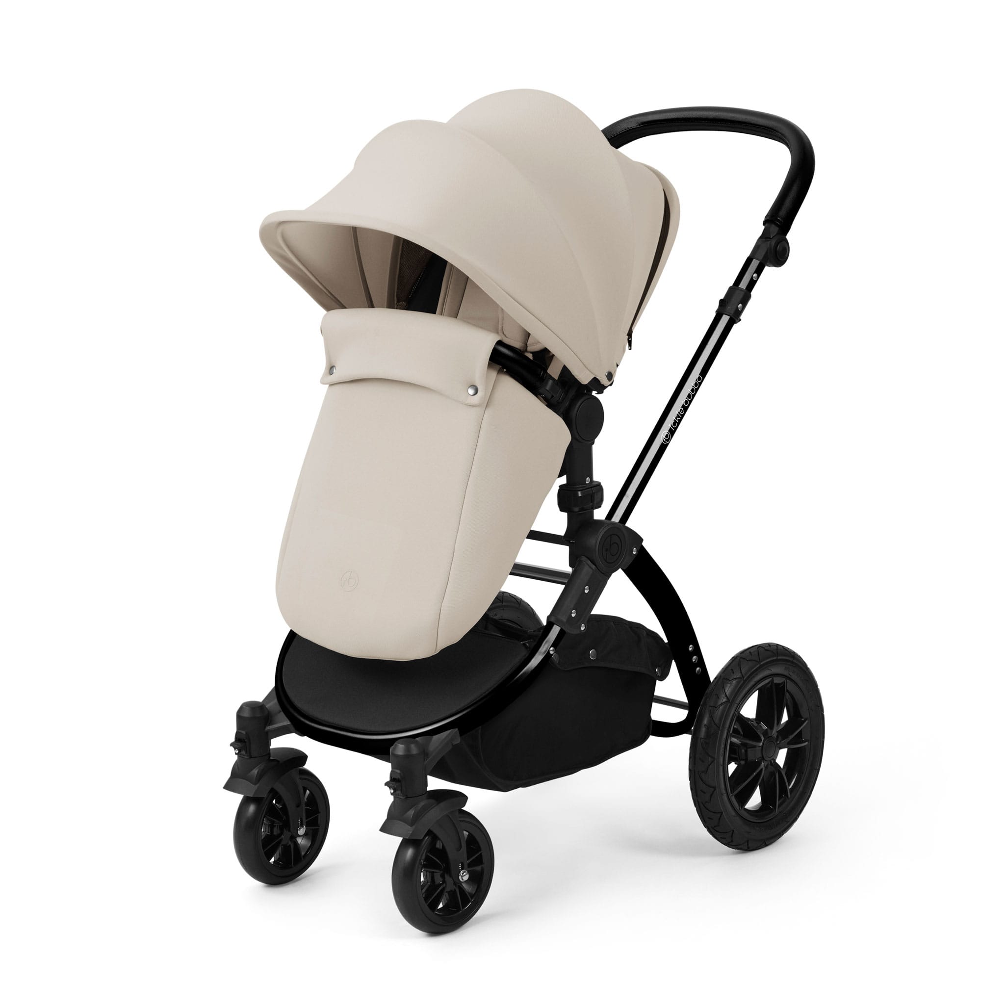 Ickle Bubba Stomp Luxe 12 Piece Travel System with Maxi-Cosi Cabriofix i-Size Car Seat & Isofix Base in Stone Travel Systems
