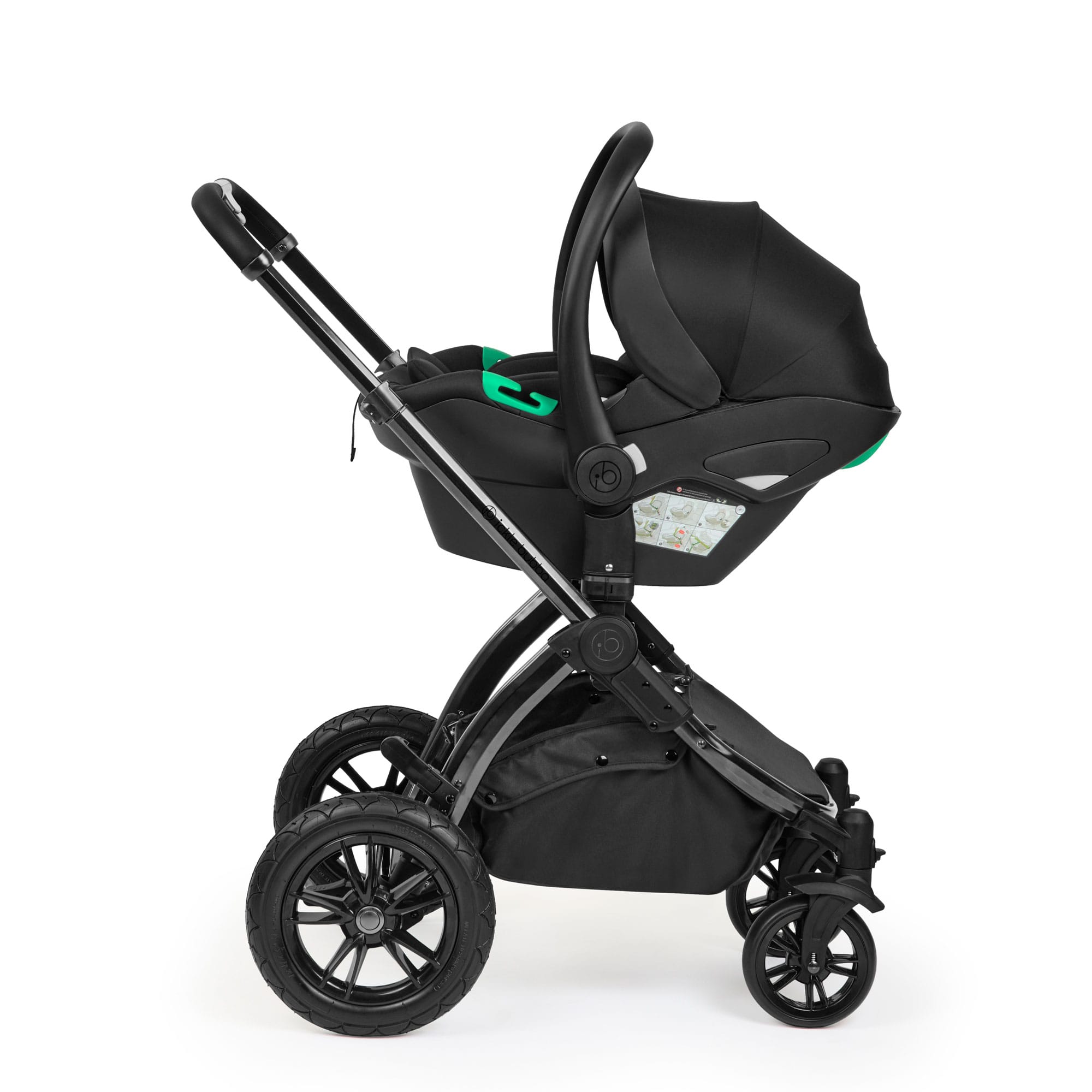 Ickle Bubba Stomp Luxe Elements Edition 16 Piece Ultimate Travel System in Raven Travel Systems 10-014-420-168 5056515038811