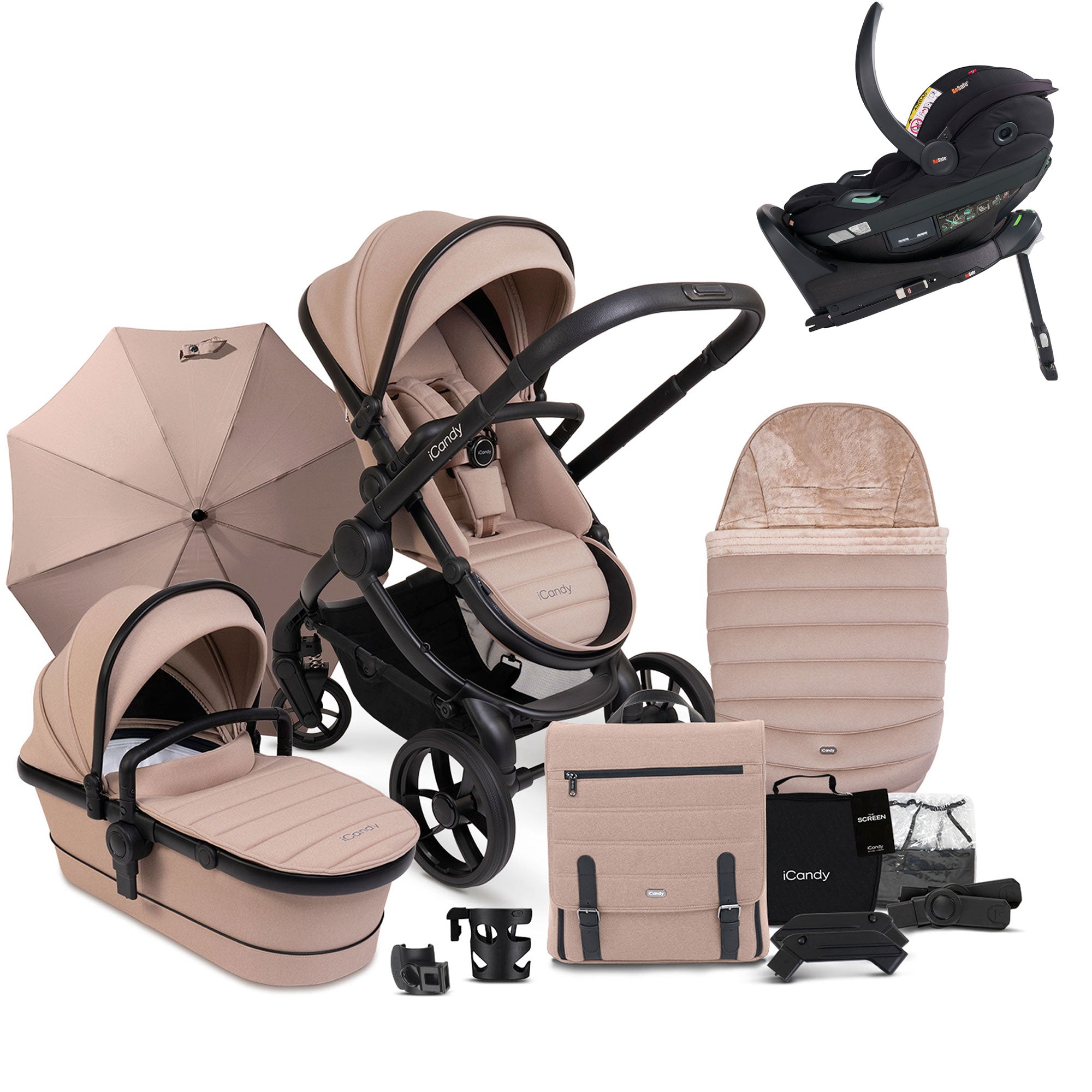 iCandy Peach 7 Complete Besafe Bundle in Cookie