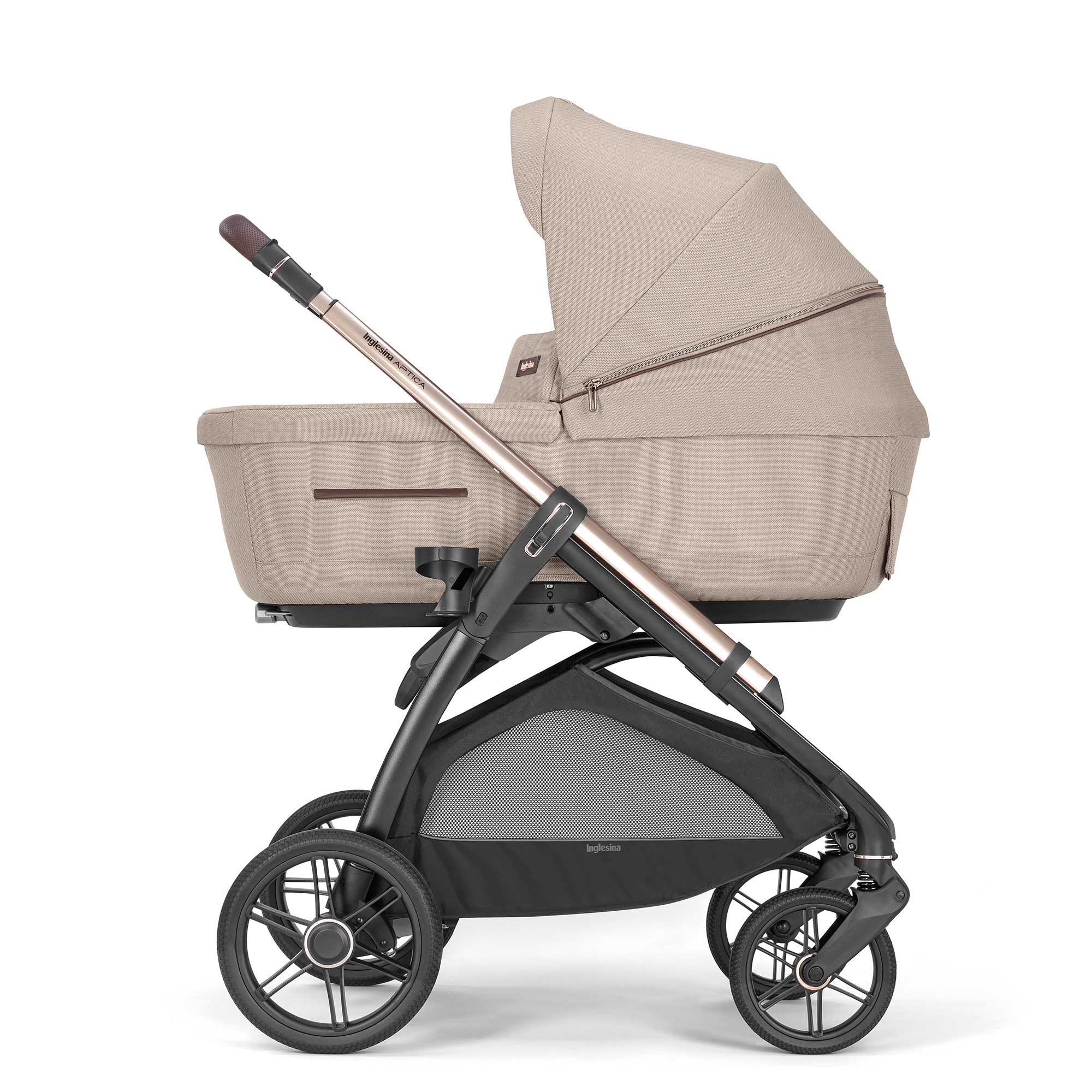 Inglesina Aptica Quattro Cybex Travel System in Pashmina Beige Travel Systems
