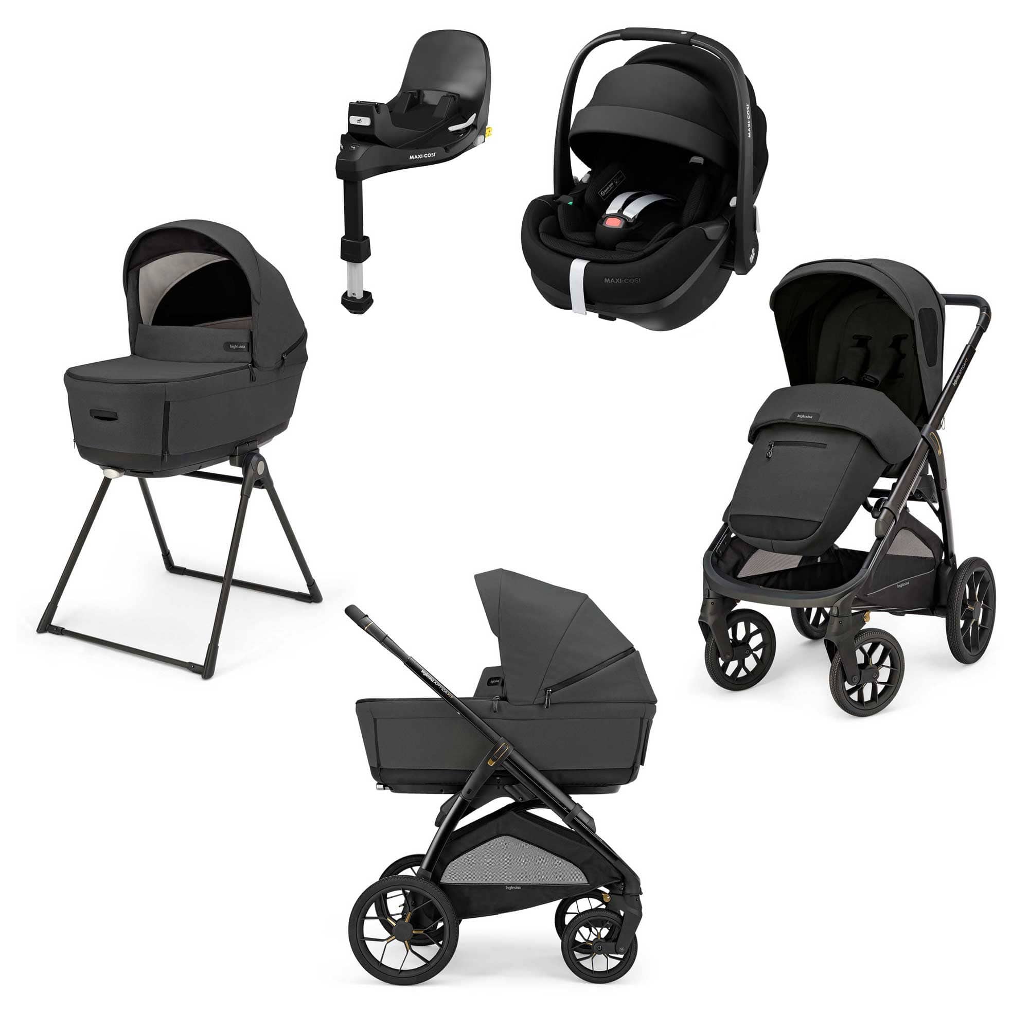 Inglesina Aptica XT Quattro Maxi-Cosi Travel System in Magnet Grey Travel Systems STR/ING/154039-3 8029448091397