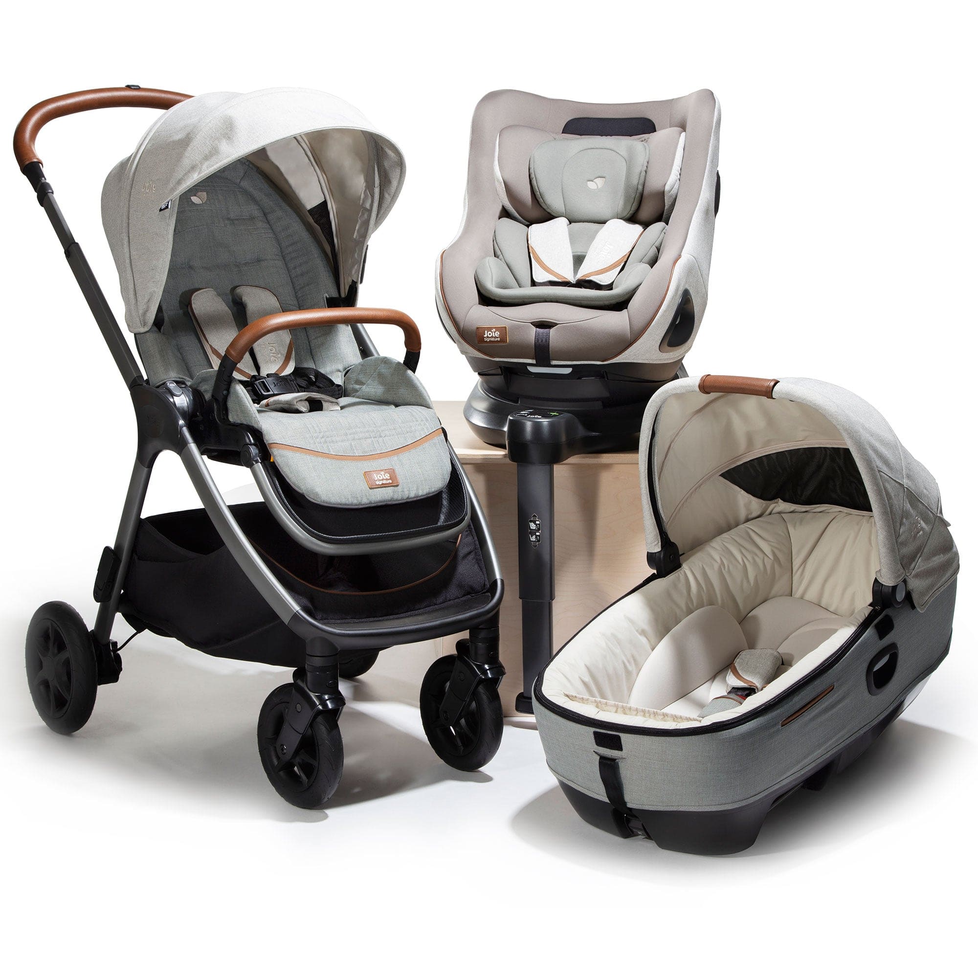 Joie Finiti Flex Grow Ready Bundle in Oyster Baby Prams Z2BJFNIT1012UK 5056080614168