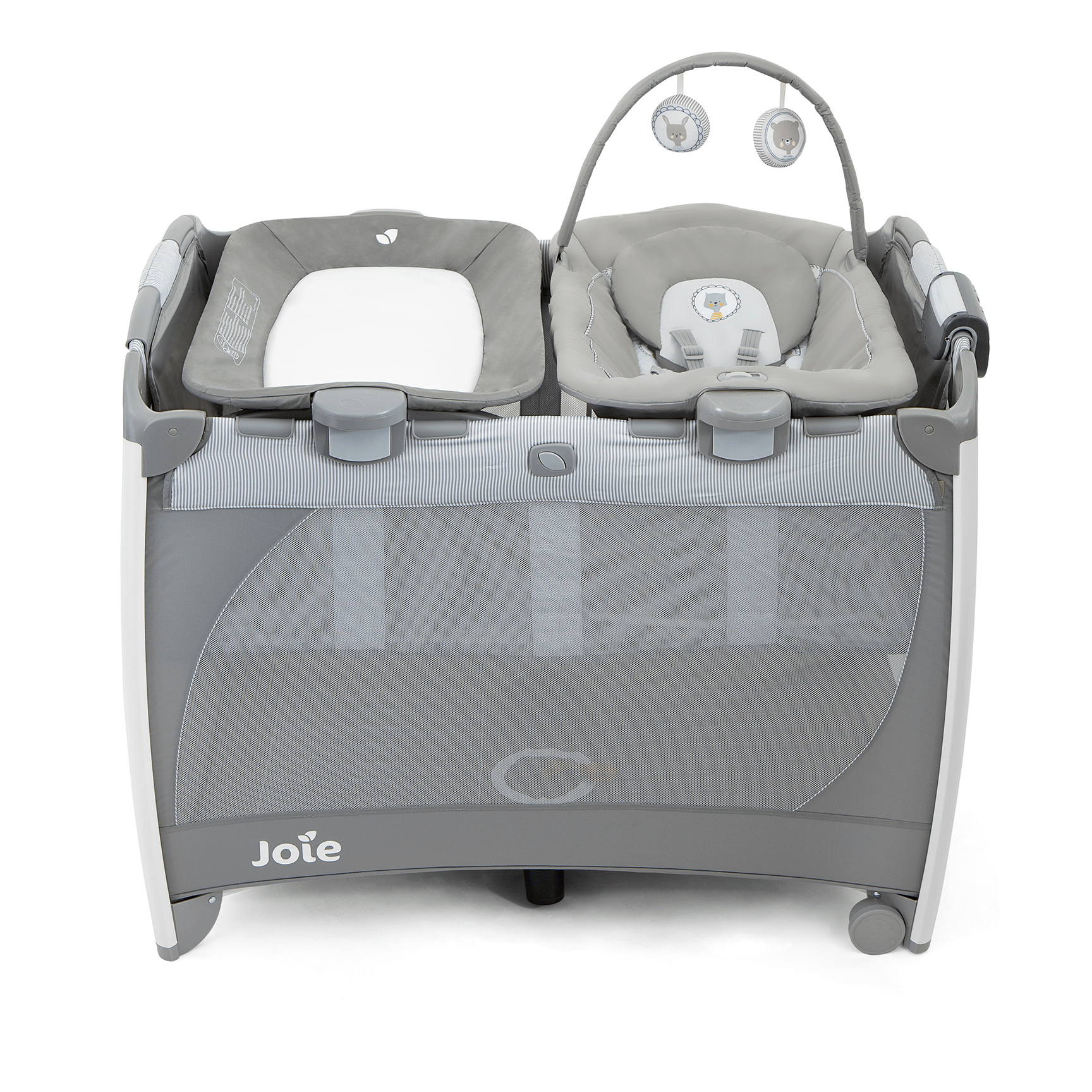 Joie Excursion Change & Bounce Travel Cot in Portrait Rocking Bouncing Cradles P1402FAPOR000 5056080615424