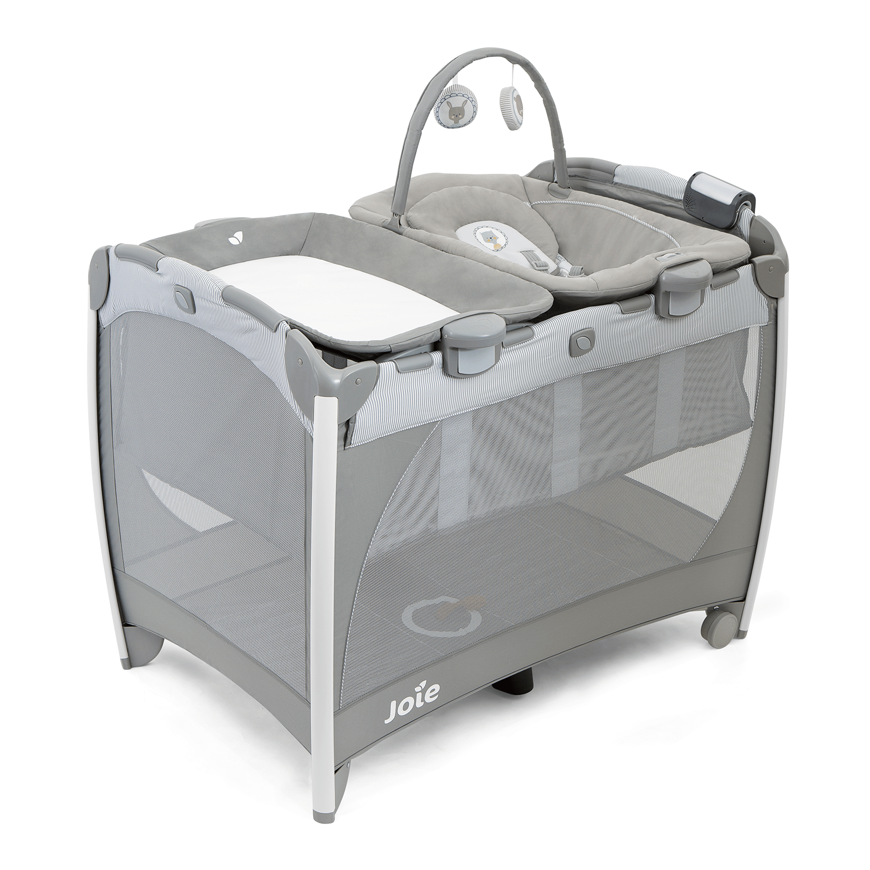 Joie Excursion Change & Bounce Travel Cot in Portrait Rocking Bouncing Cradles P1402FAPOR000 5056080615424