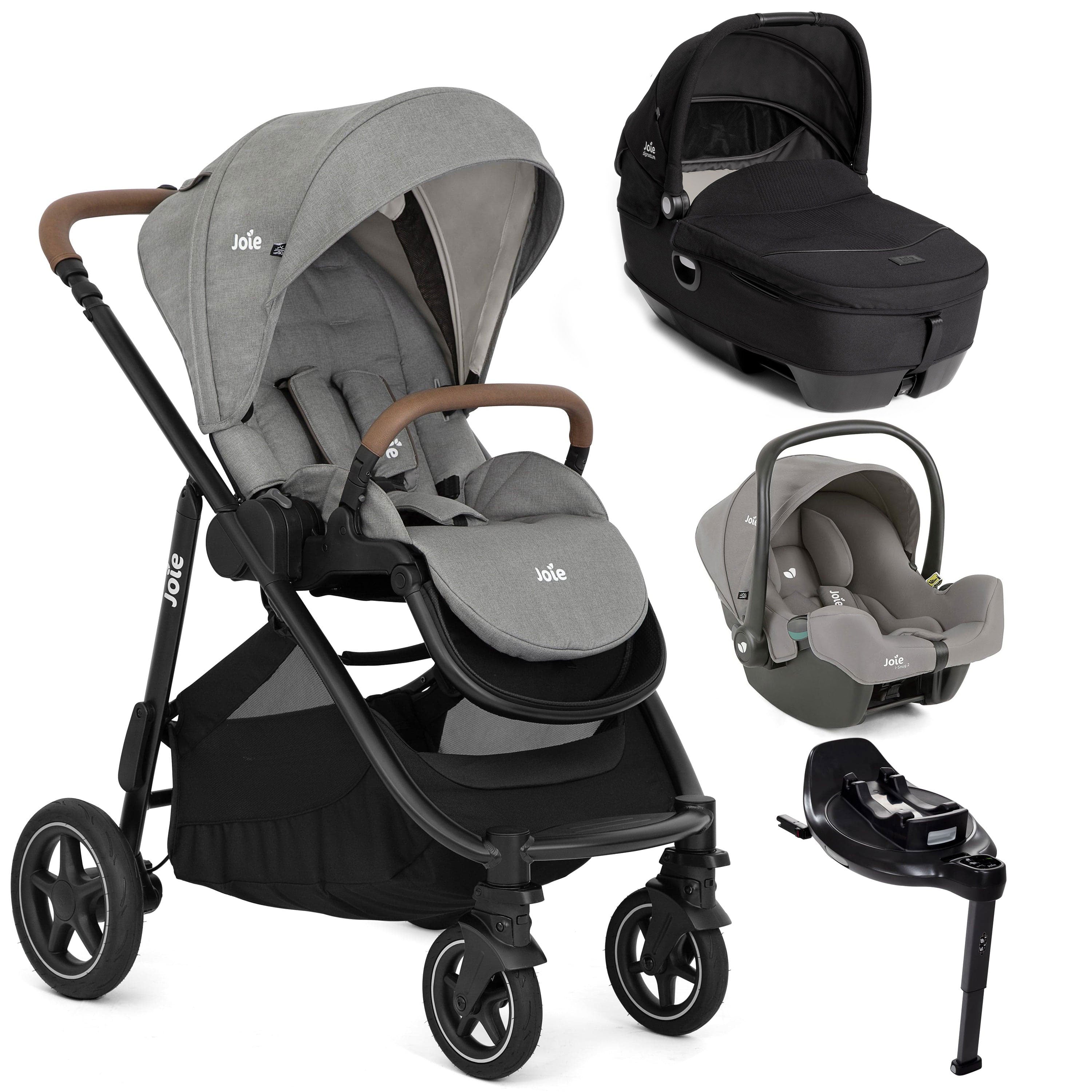 Joie Versatrax Travel Bundle in Pebble