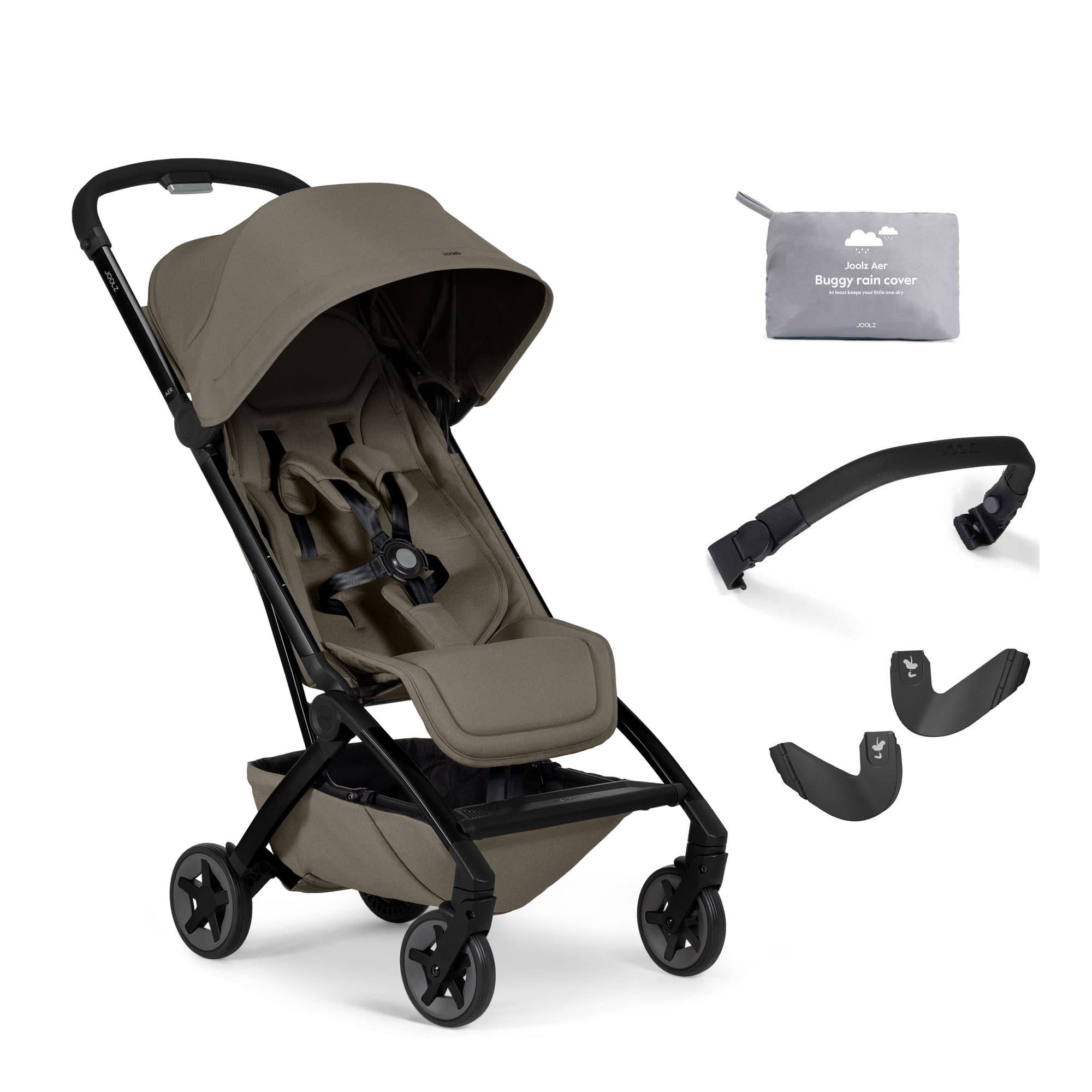 Joolz Aer2 Complete Pushchair Bundle in Hazel Brown Pushchairs & Buggies 320207-AER2-STR-HZB 8715688102398
