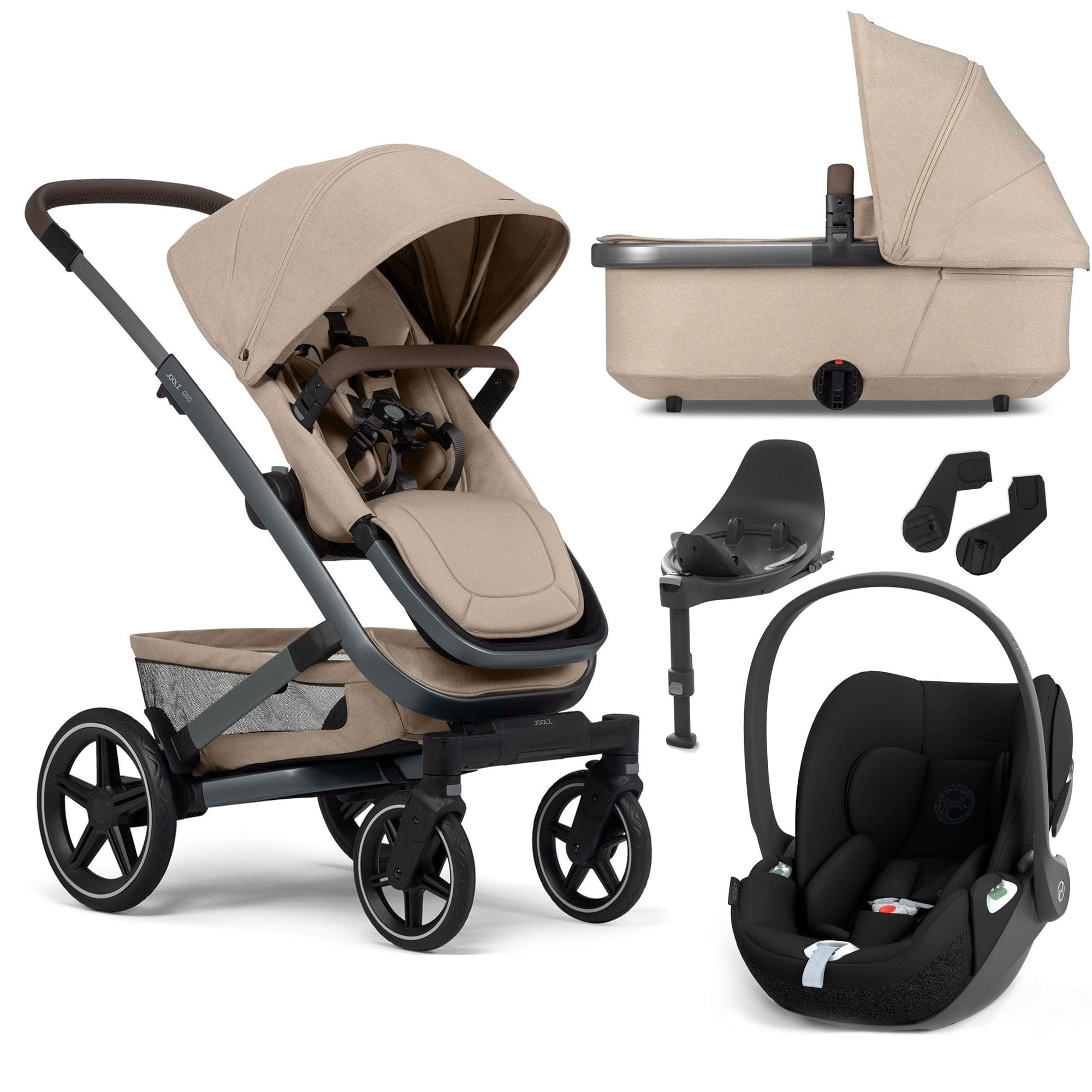 Joolz Geo3 Complete Cybex Travel System in Sandy Taupe Travel Systems 15541-SAN-TPE 8715688083499