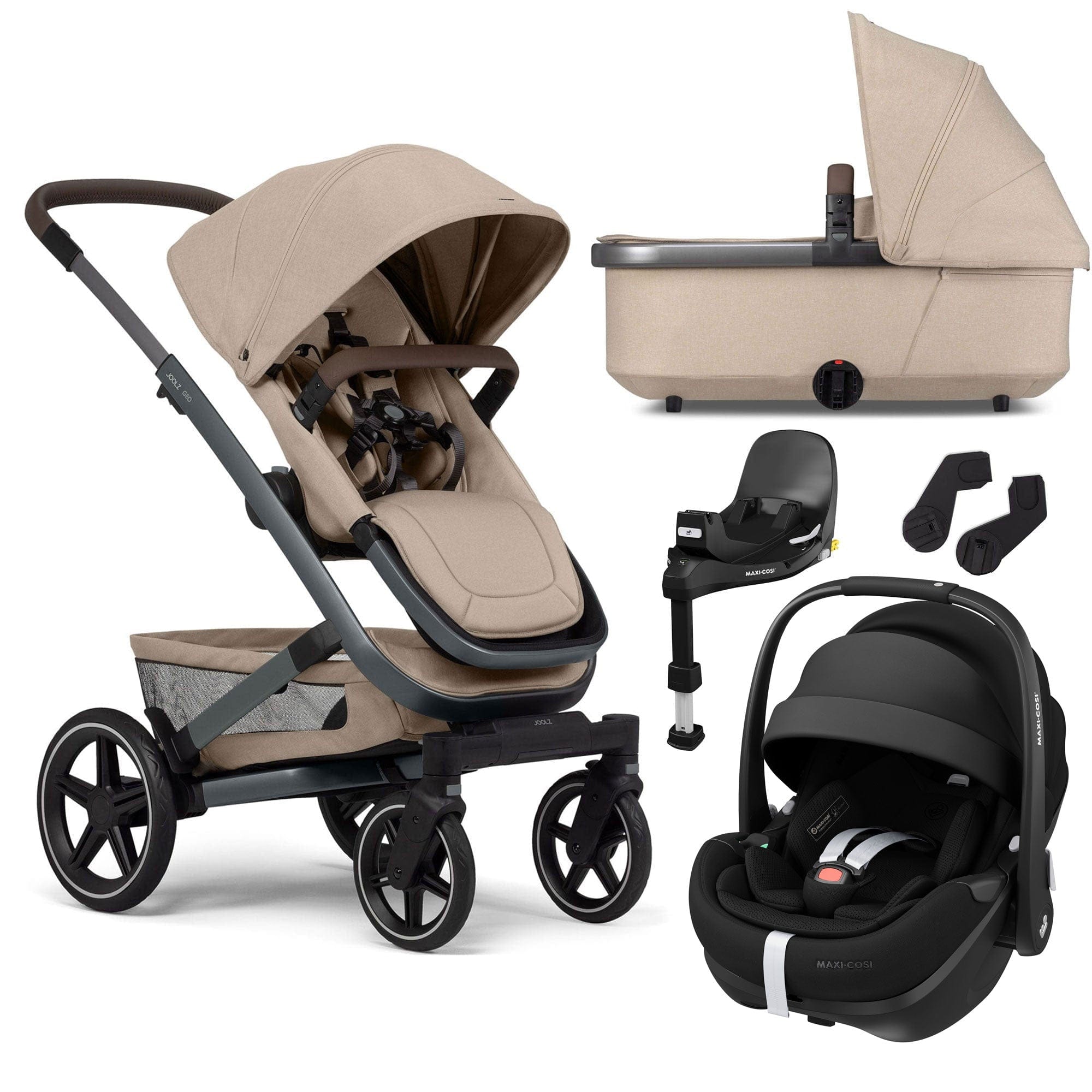 Joolz Geo3 Complete Maxi Cosi Travel System in Sandy Taupe Travel Systems 15550-SAN-TPE 8715688083499
