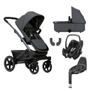 Joolz Geo3 Complete Set with Pebble 360 PRO Car Seat in Pure Grey Travel Systems 14148-PUR-GRY