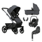 Joolz Geo3 Complete Set with Pebble 360 PRO Car Seat in Pure Grey Travel Systems 14148-PUR-GRY