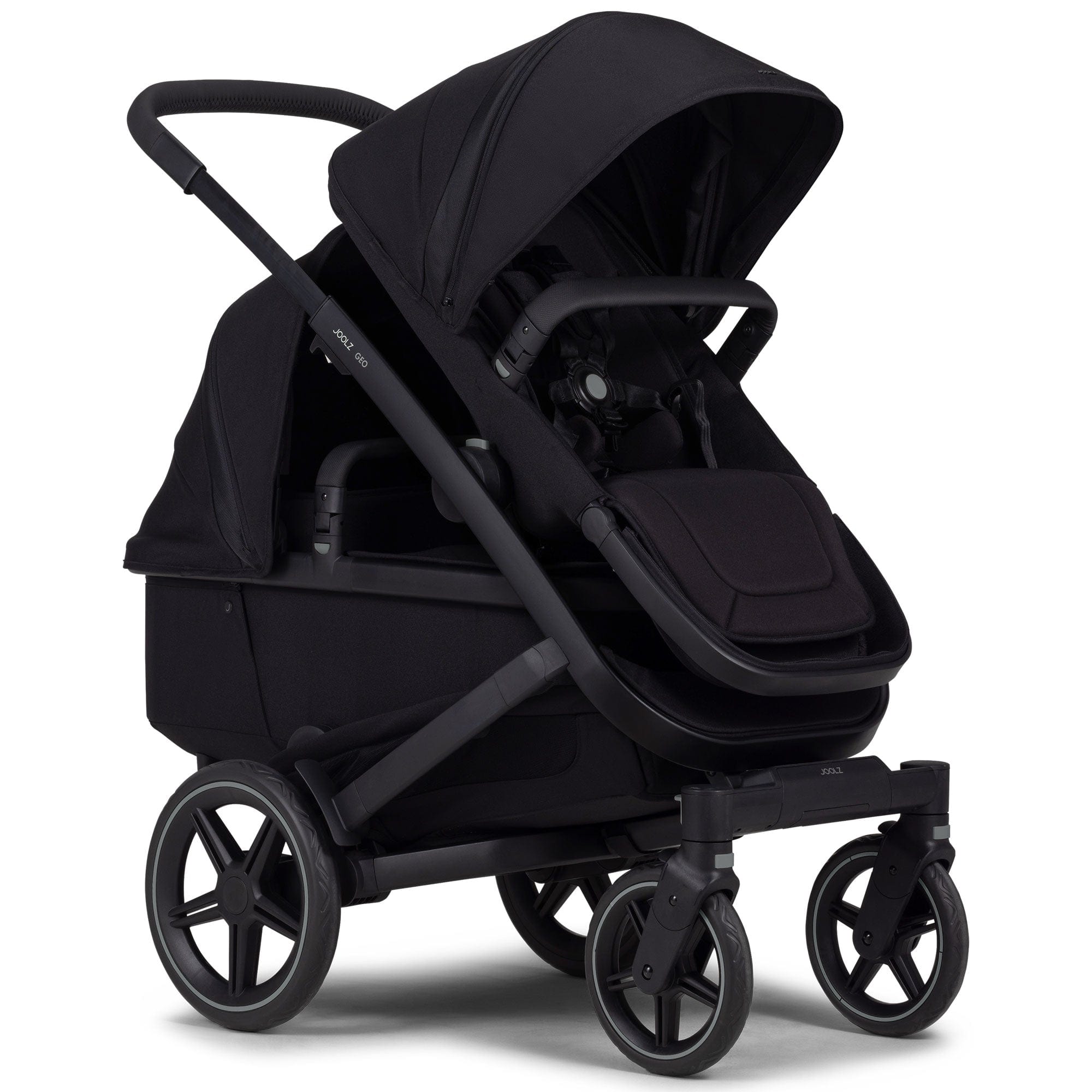 Joolz Geo3 Complete Twin Stroller in Space Black Travel Systems 071342 8715688083543