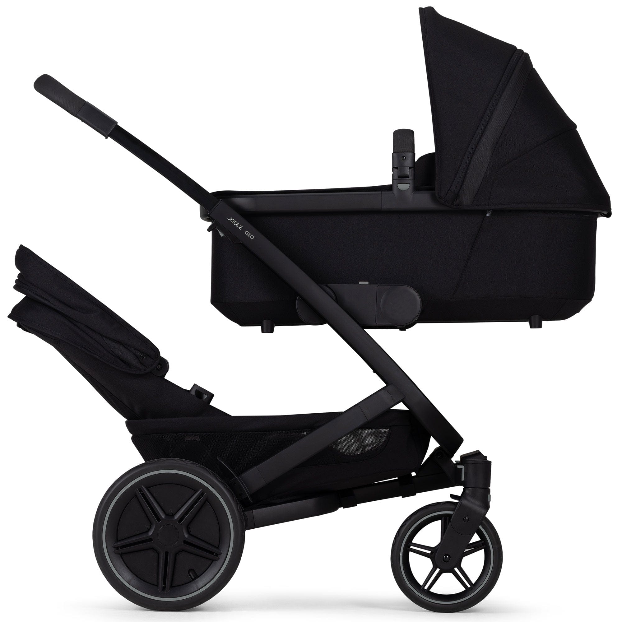 Joolz Geo3 Complete Twin Stroller in Space Black Travel Systems 071342 8715688083543