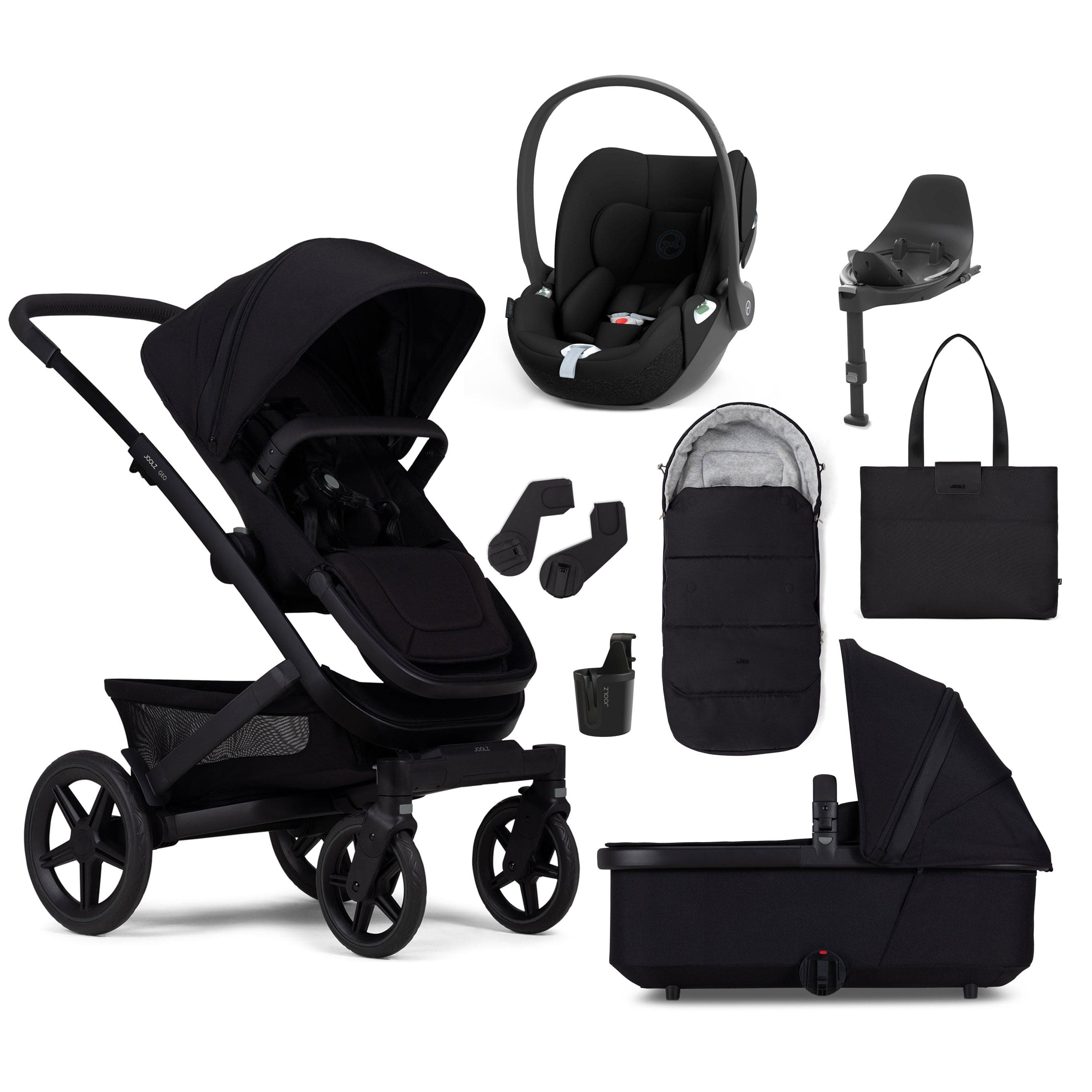 Joolz Geo3 Mono Ultimate Cybex Bundle in Space Black Travel Systems