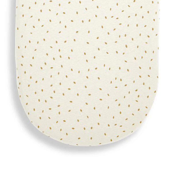 The Little Green Sheep Organic Moses Fitted Sheet in Linen Rice Cot & Cot Bed Sheets BD003AG 5060730240959