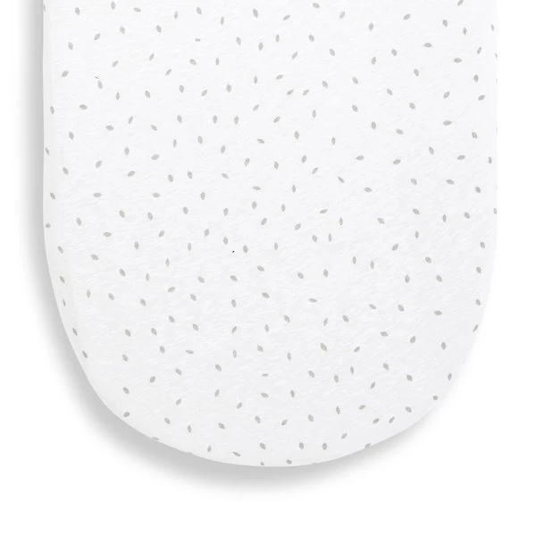 The Little Green Sheep Organic Moses Fitted Sheet in White Rice Cot & Cot Bed Sheets BD003AH 5060730240966