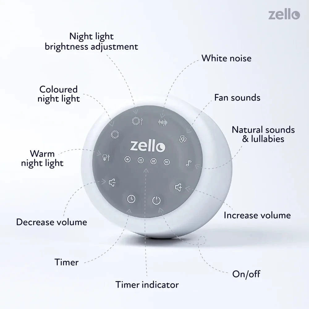 Zello Original White Noise Machine baby sleep aids WNM01 5060751531241