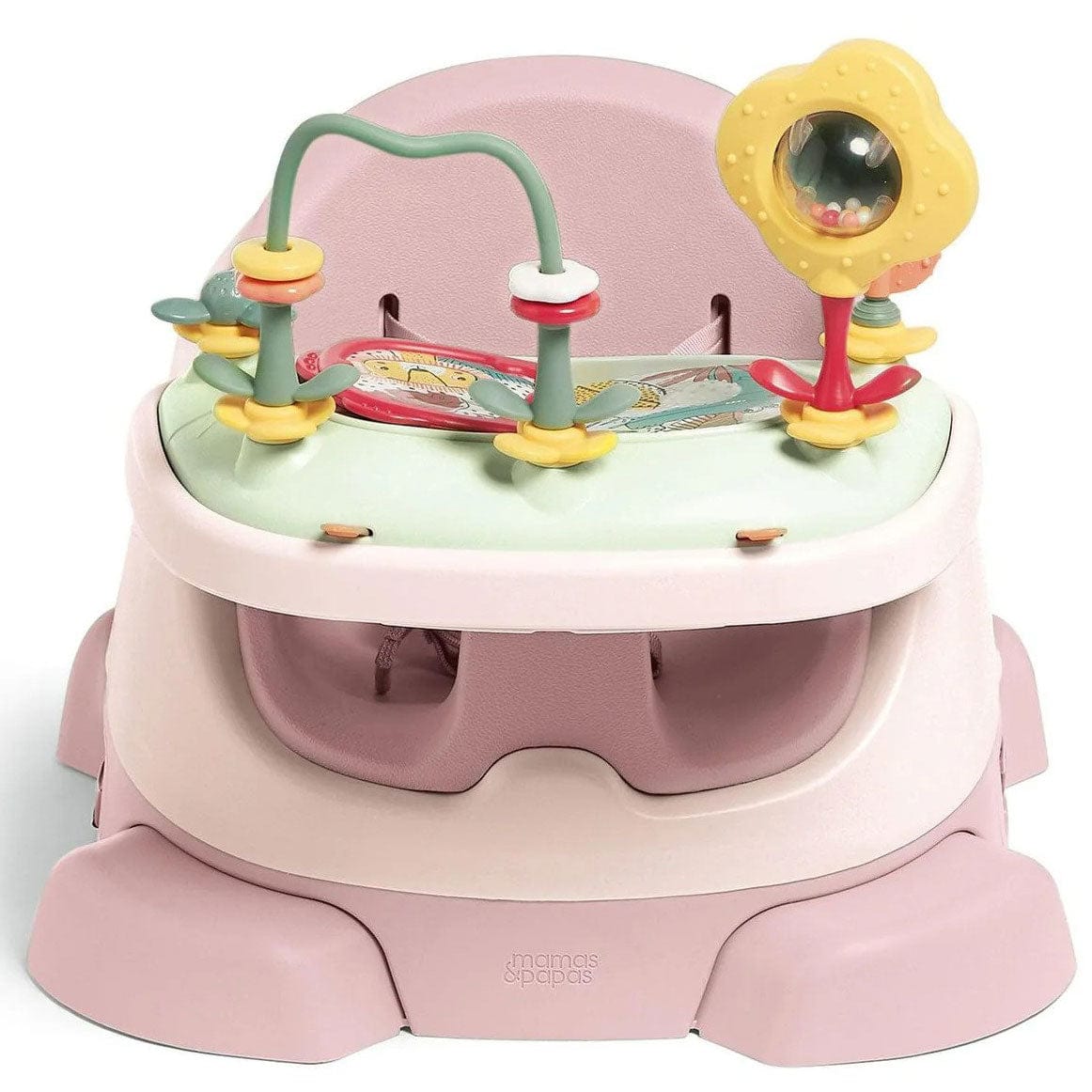 Mamas & Papas Bug 3-in-1 Floor & Booster Seat with Activity Tray in Blossom Activity Toys 9868L7400 5057232699217
