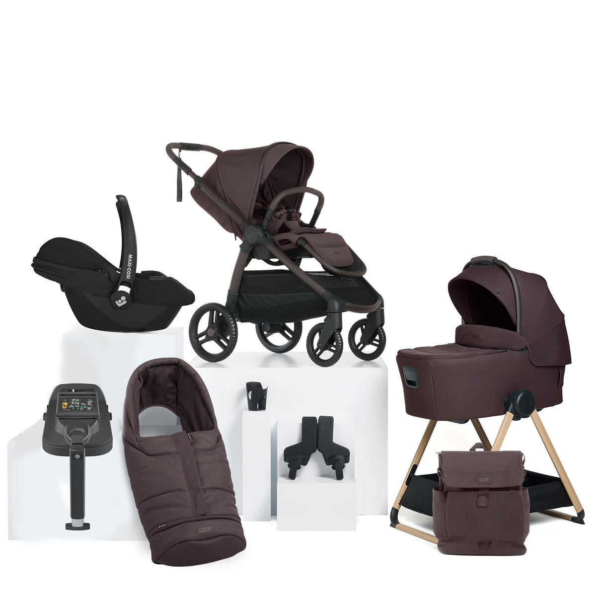 Mamas & Papas Ocarro 2 Complete 9 Piece Maxi-Cosi Bundle in Americano Baby Prams 67091AM01-7 5063229276194