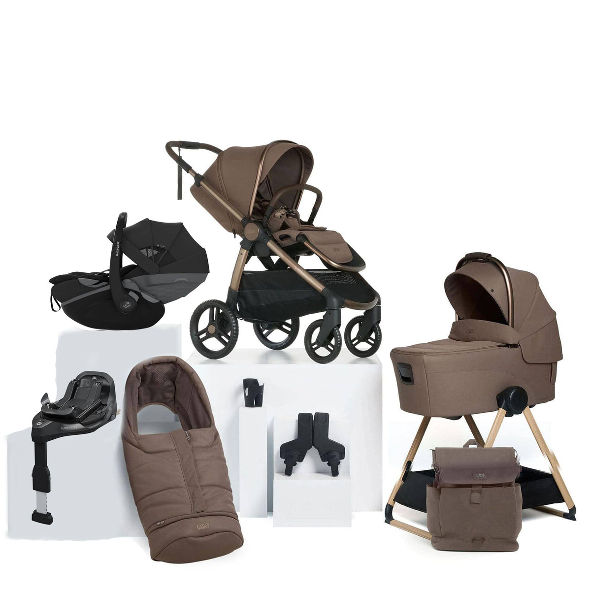 Mamas & Papas Ocarro 2 Complete 9 Piece Maxi-Cosi Bundle in Crema Baby Prams 67092CR01-6 5063229228070