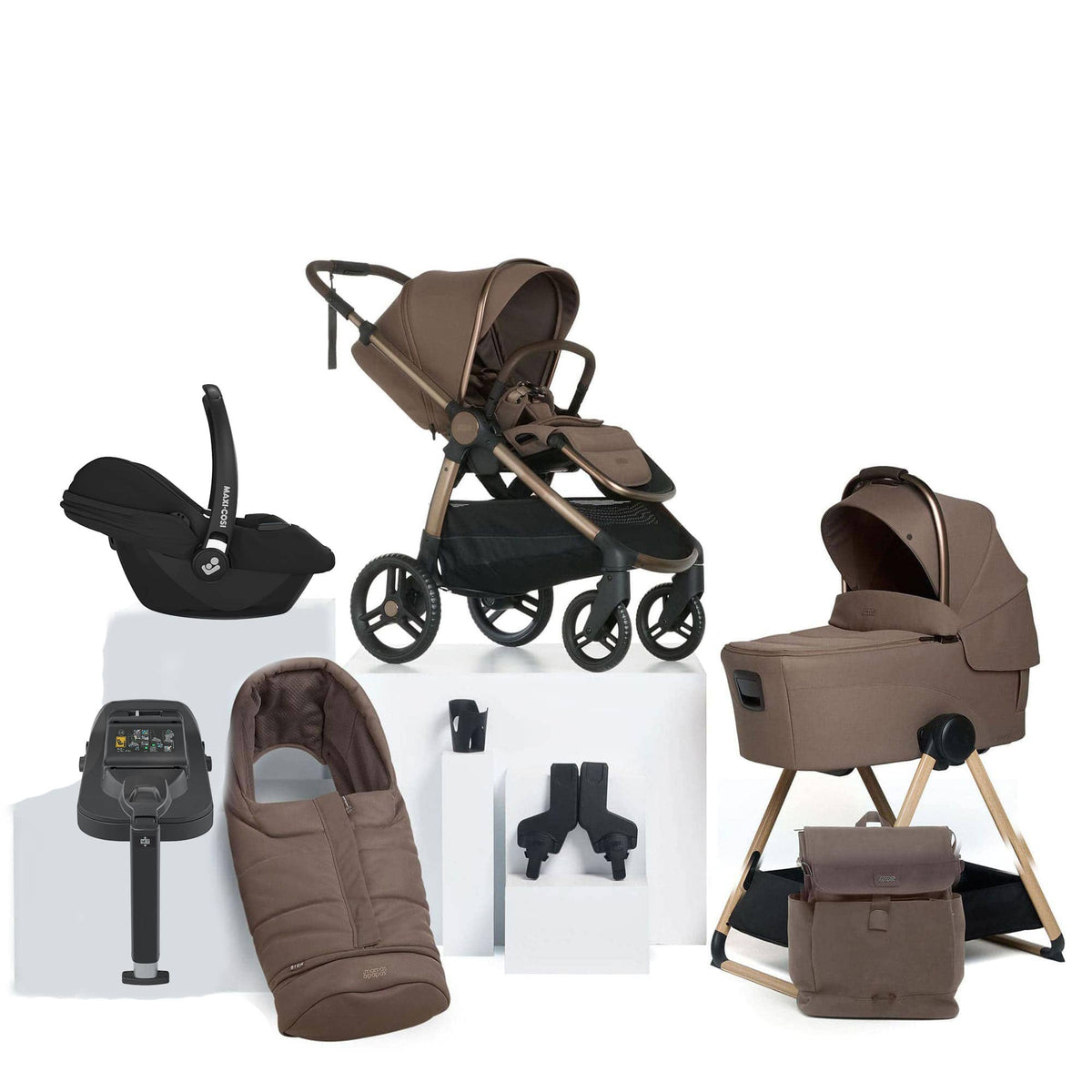 Mamas & Papas Ocarro 2 Complete 9 Piece Maxi-Cosi Bundle in Crema Baby Prams 67092CR01-7 5063229228070