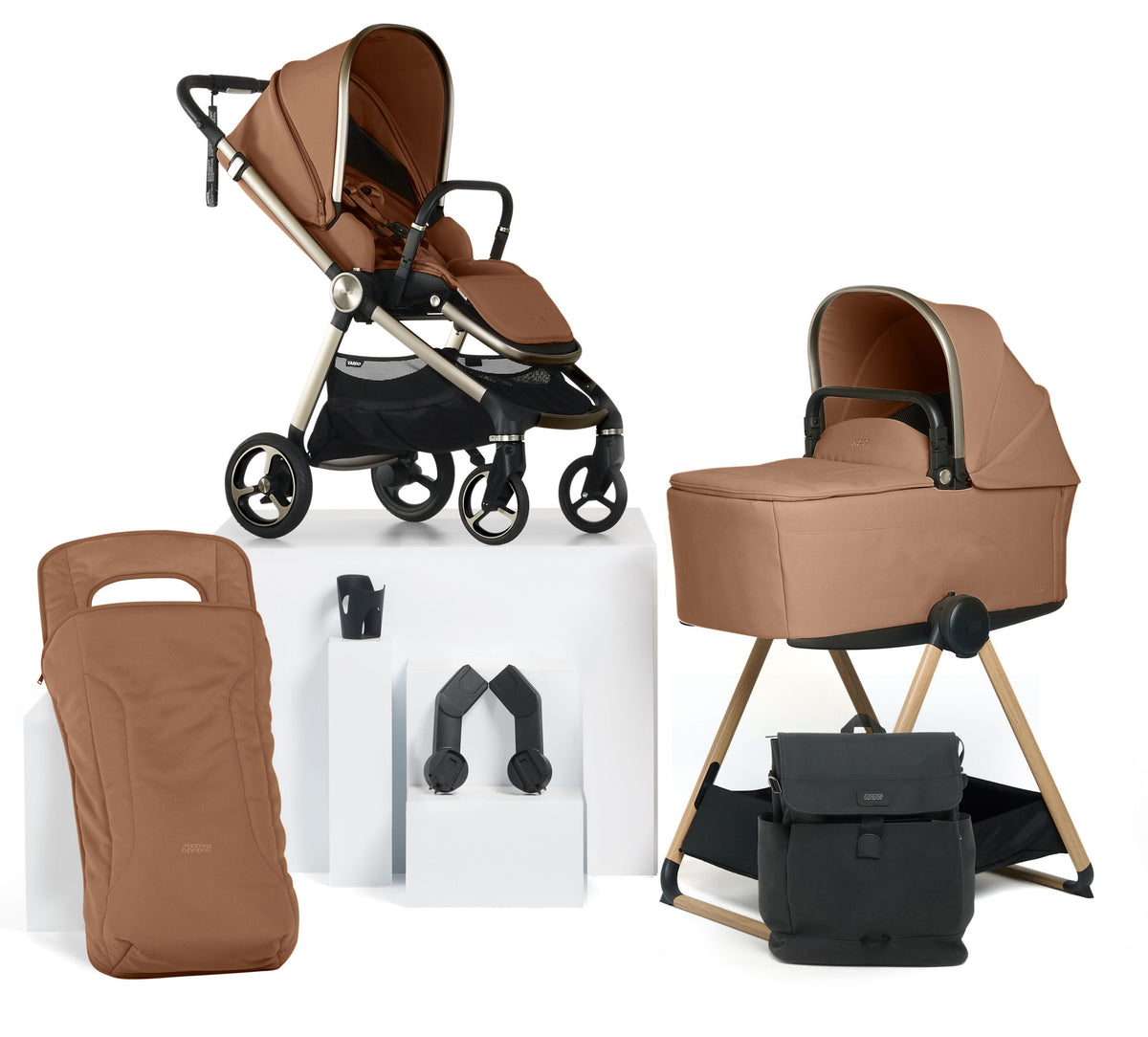 Mamas & Papas Vardo Essential Bundle in Nutmeg Baby Prams 52381NM02 5063229326028
