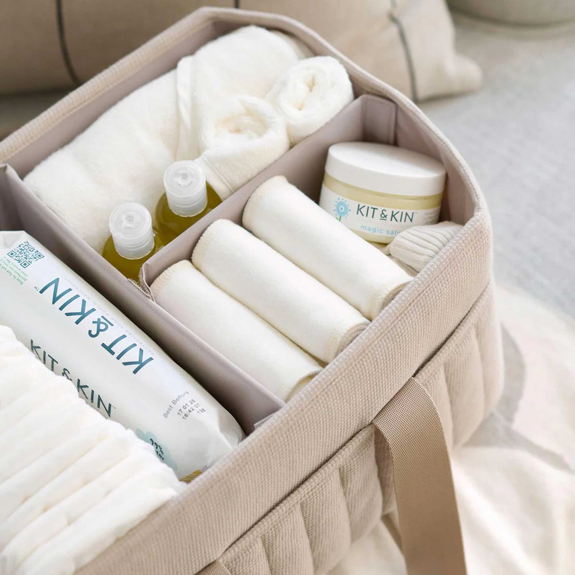 Mamas & Papas Nappy Caddy in Cashmere Waffle Changing Bags 444644000 5063229129605